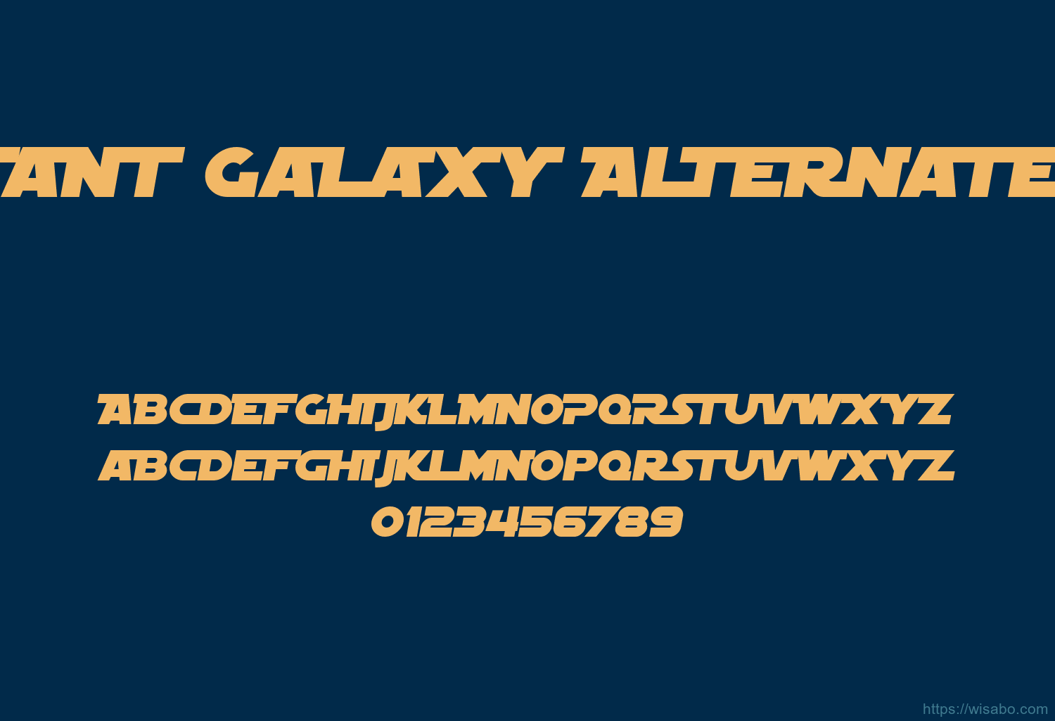 Sf Distant Galaxy Alternate Italic