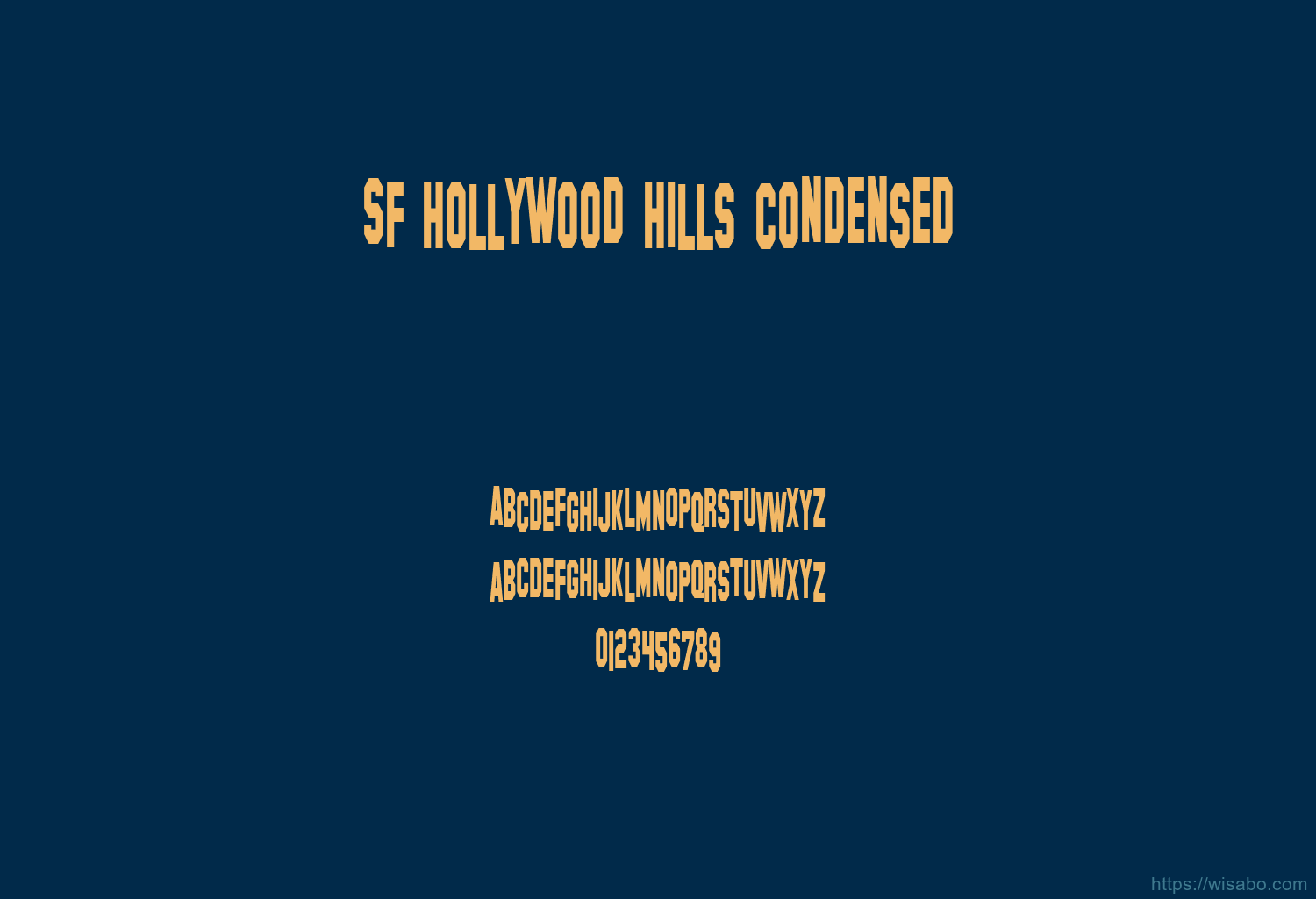 Sf Hollywood Hills Condensed