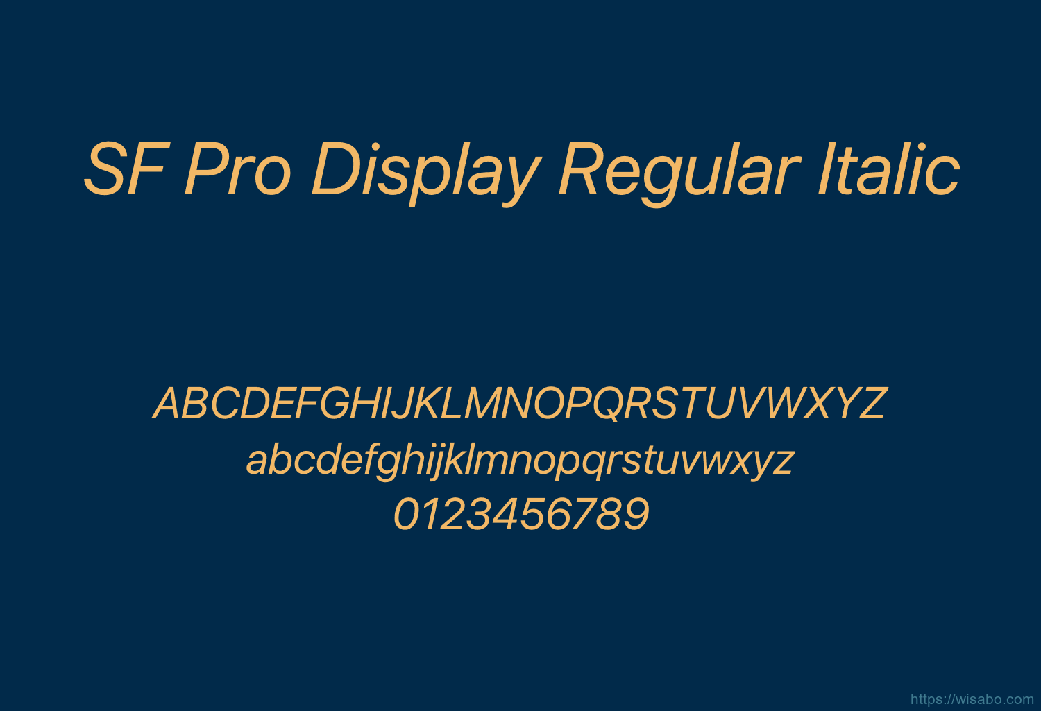 SF Pro Display Regular Italic