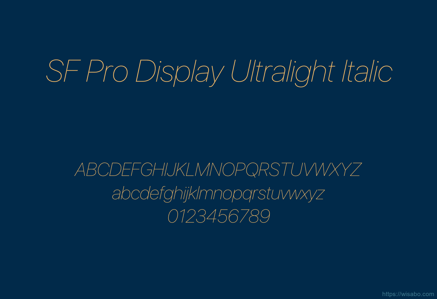 SF Pro Display Ultralight Italic