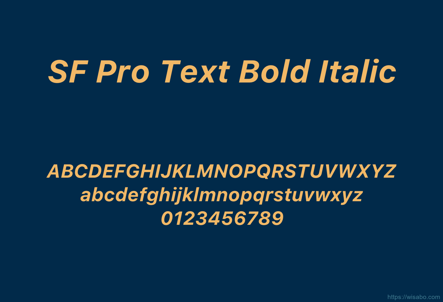 SF Pro Text Bold Italic