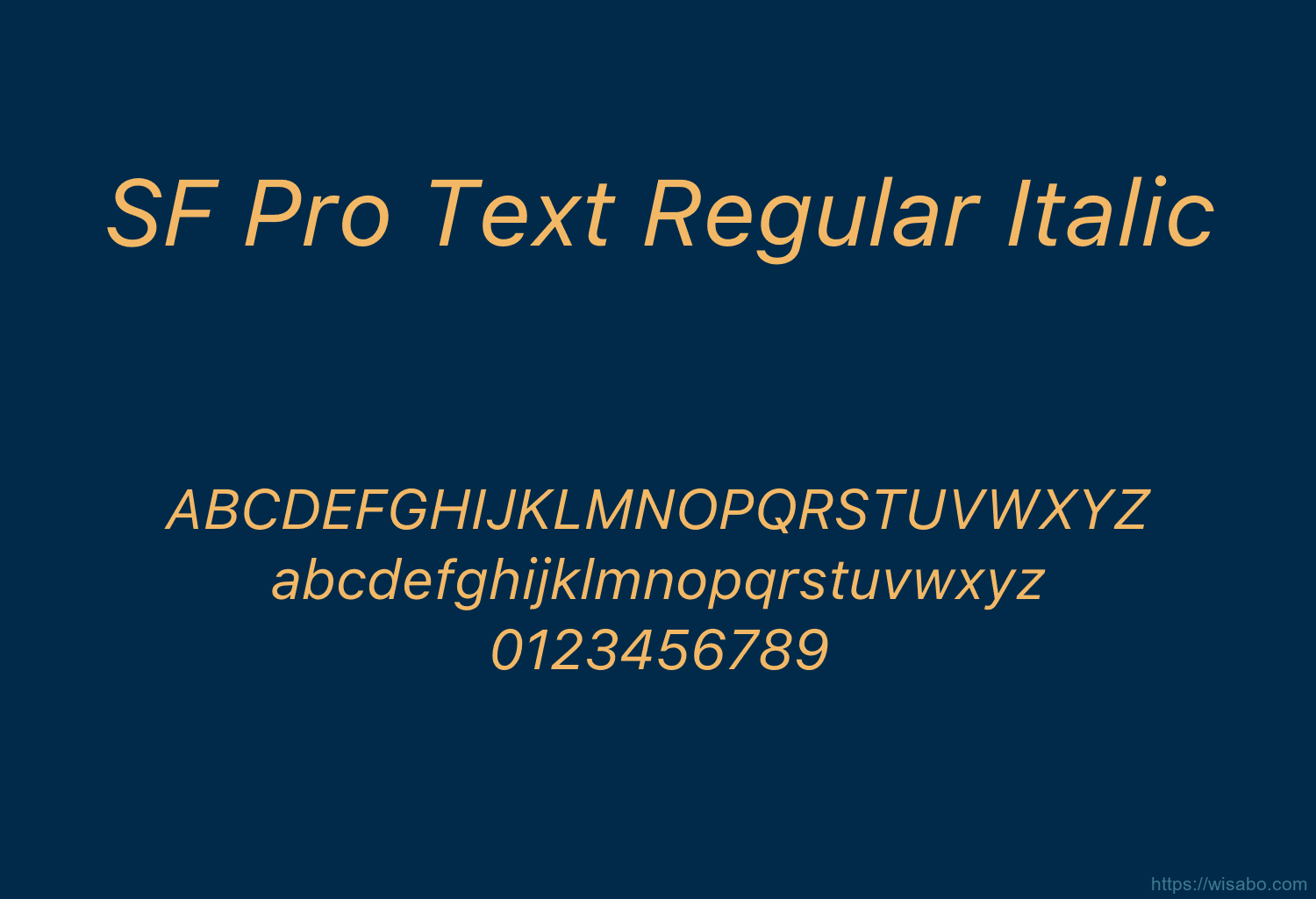 SF Pro Text Regular Italic