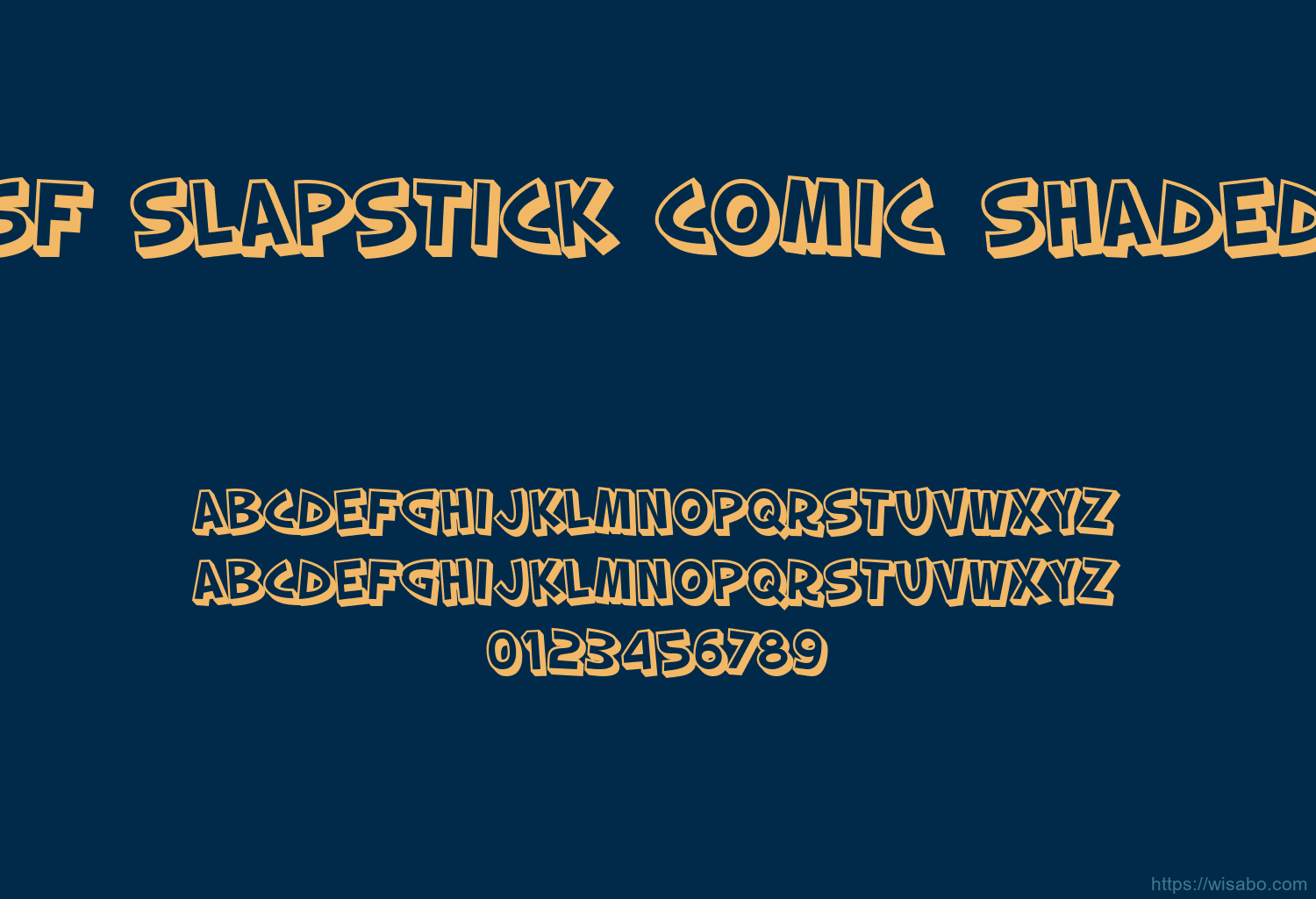 Sf Slapstick Comic Shaded Font Free Download [ttf - otf] | Wisabo Fonts
