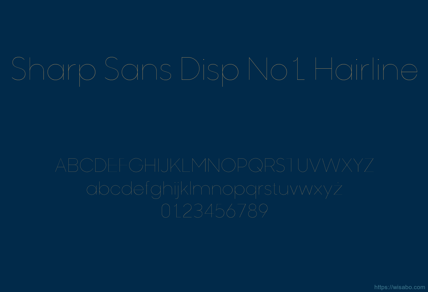 Sharp Sans Disp No1 Hairline