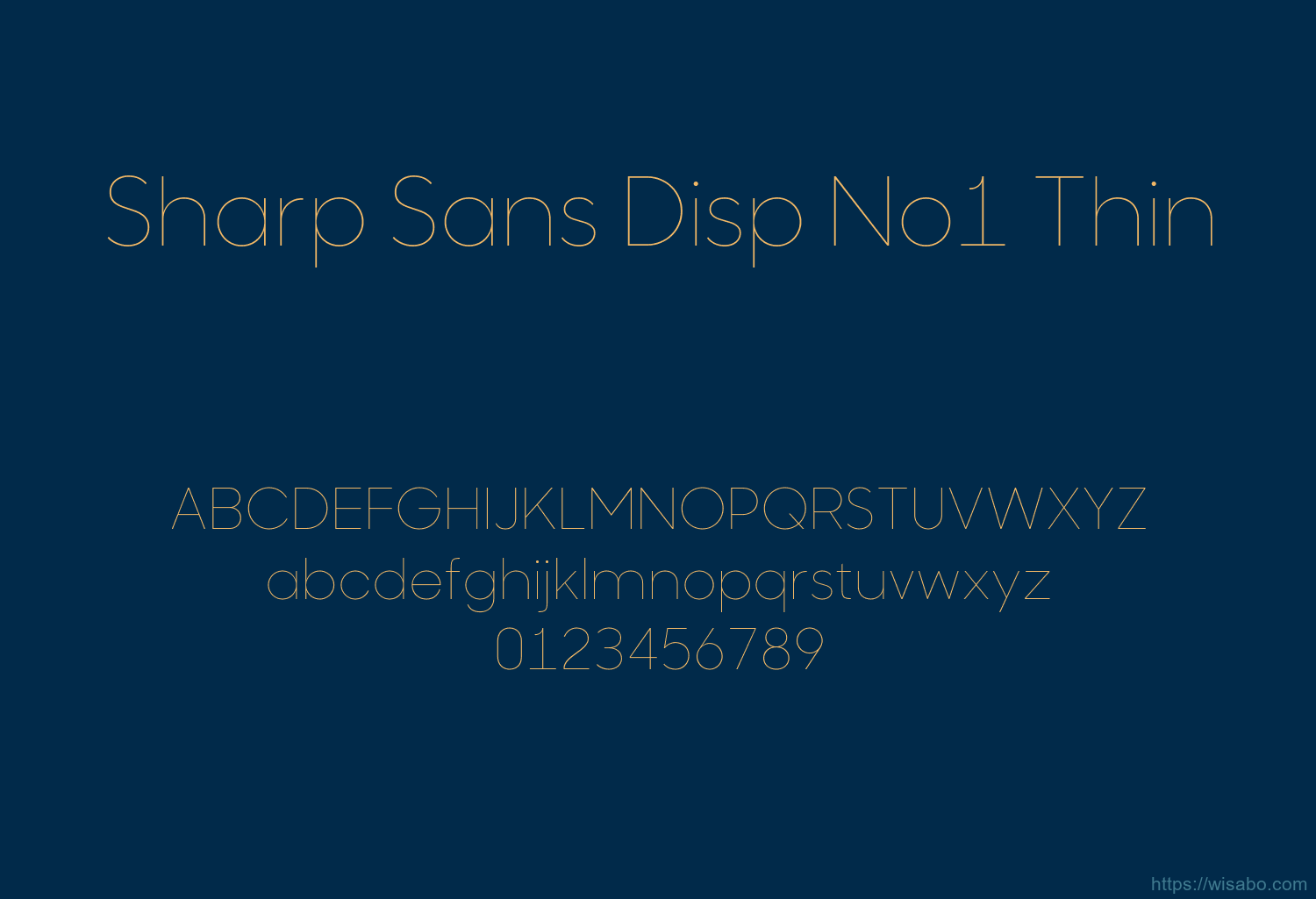Sharp Sans Disp No1 Thin