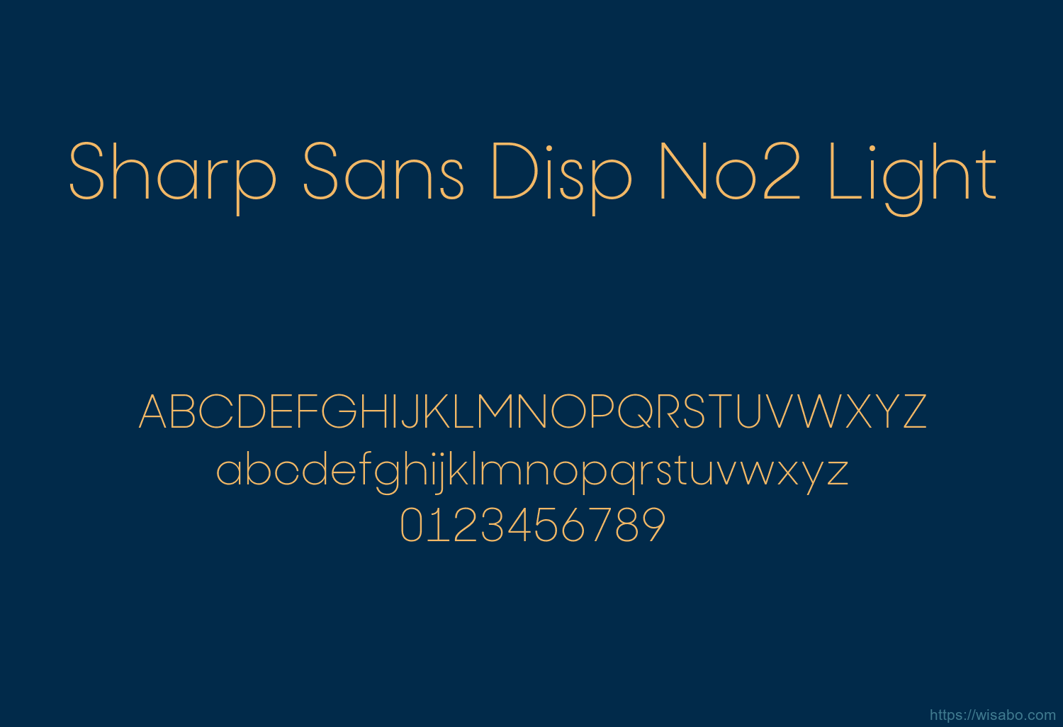 Sharp Sans Disp No2 Light