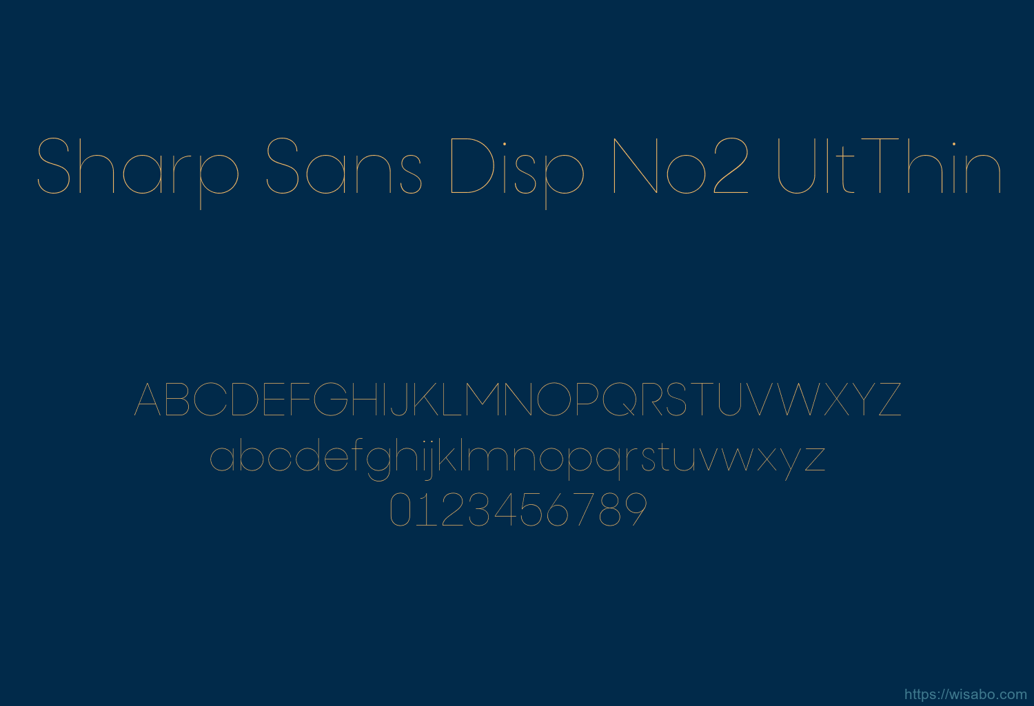 Sharp Sans Disp No2 UltThin