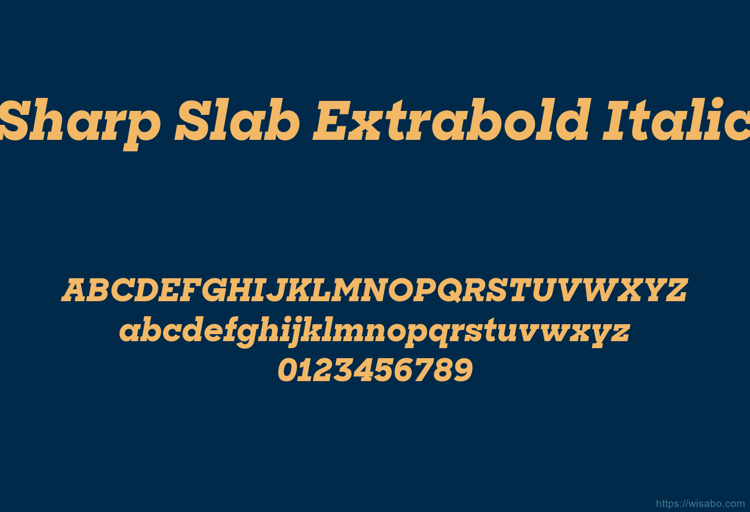 Sharp Slab Extrabold Italic Sharp Slab Extrabold Italic