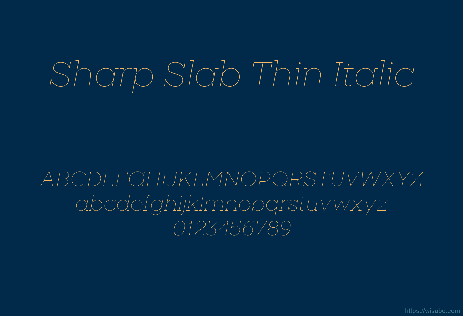 Sharp Slab Thin Italic Sharp Slab Thin Italic