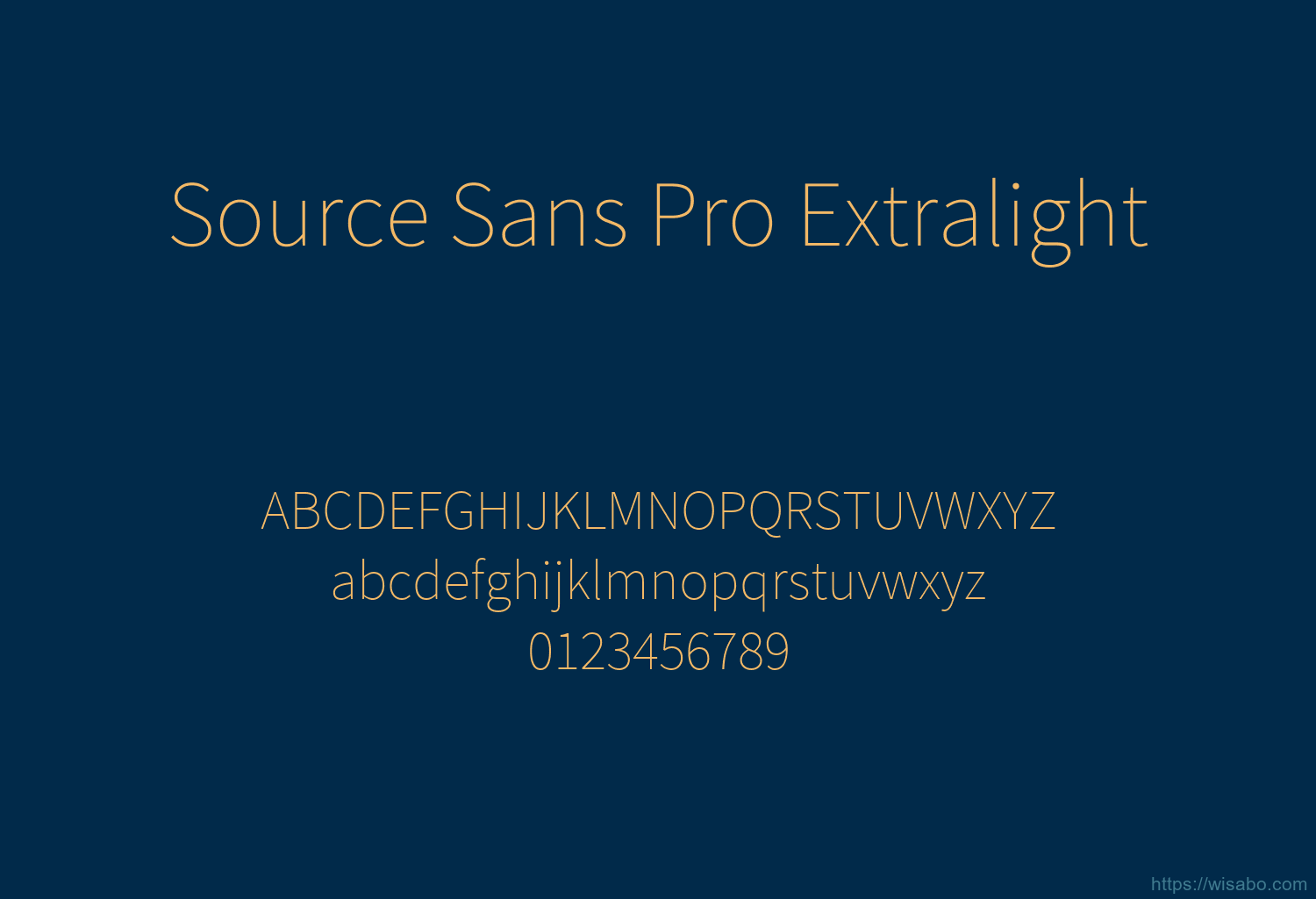 Source Sans Pro Extralight