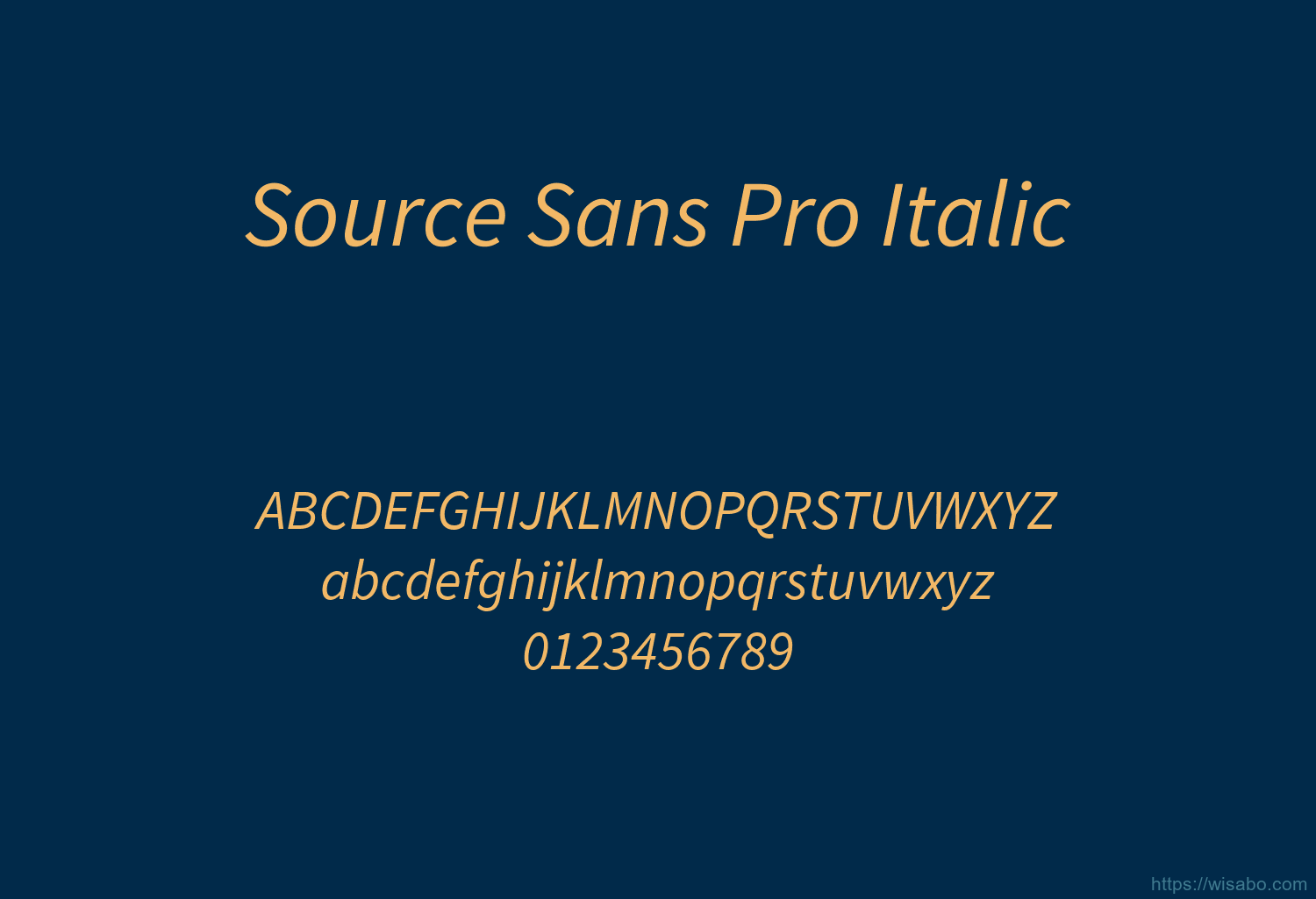 Source Sans Pro Italic