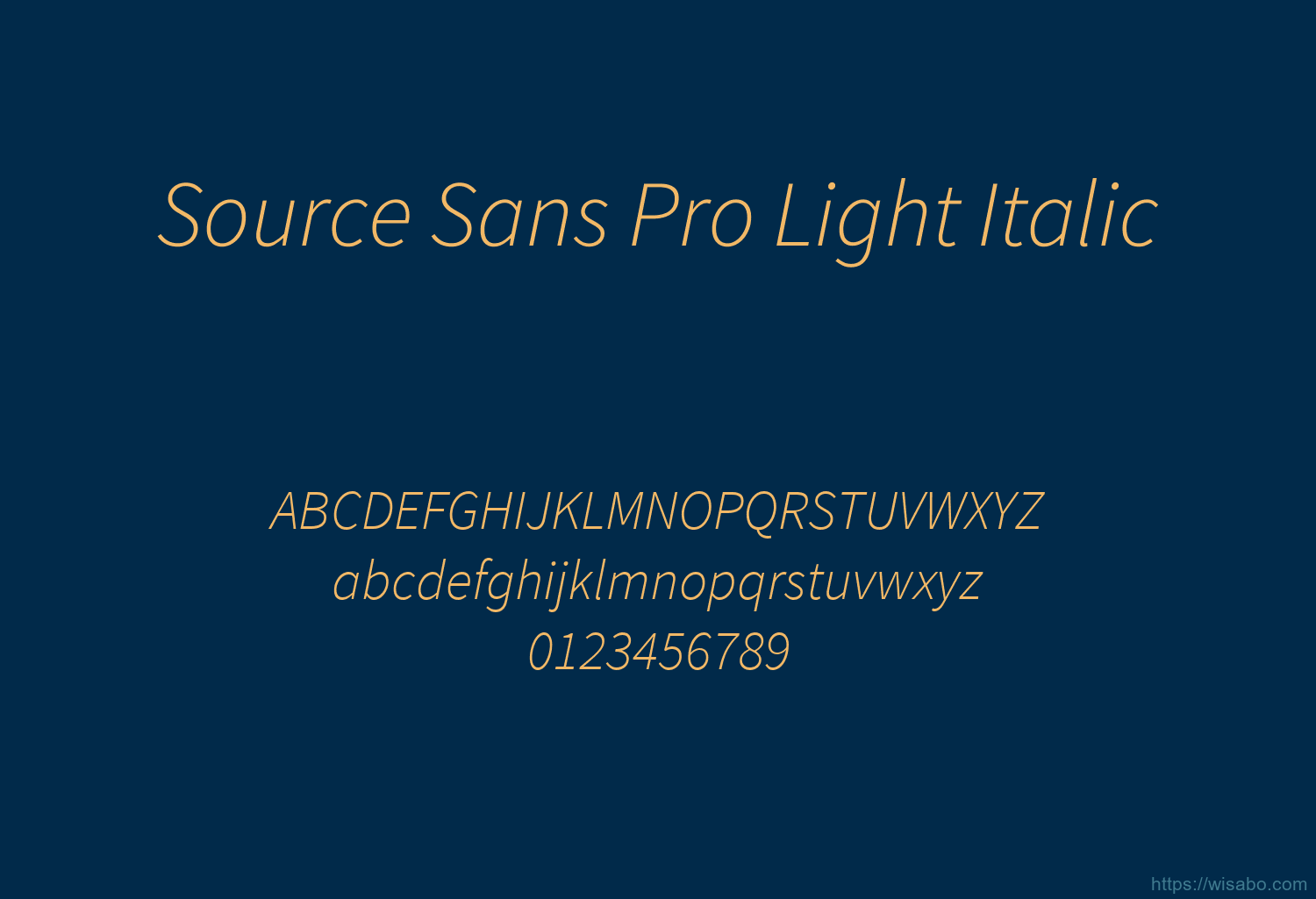 Source Sans Pro Light Italic