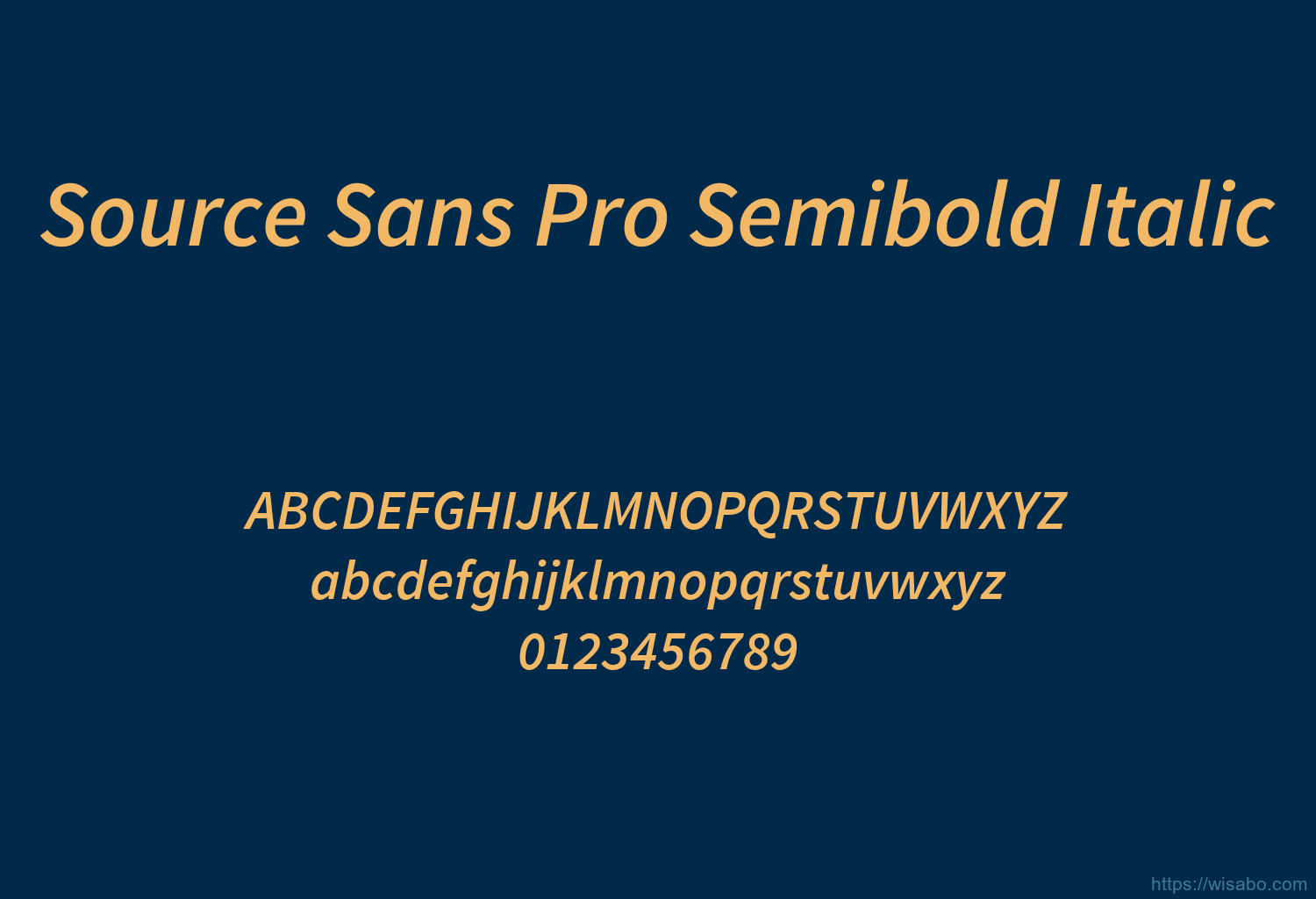 Source Sans Pro Semibold Italic