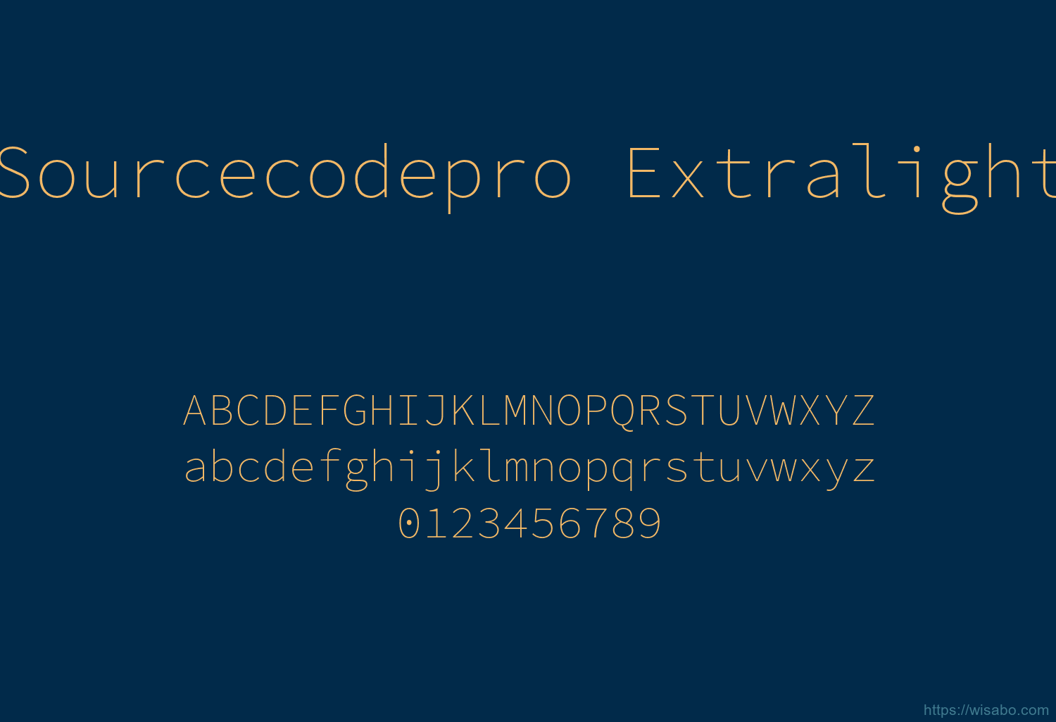 Sourcecodepro Extralight
