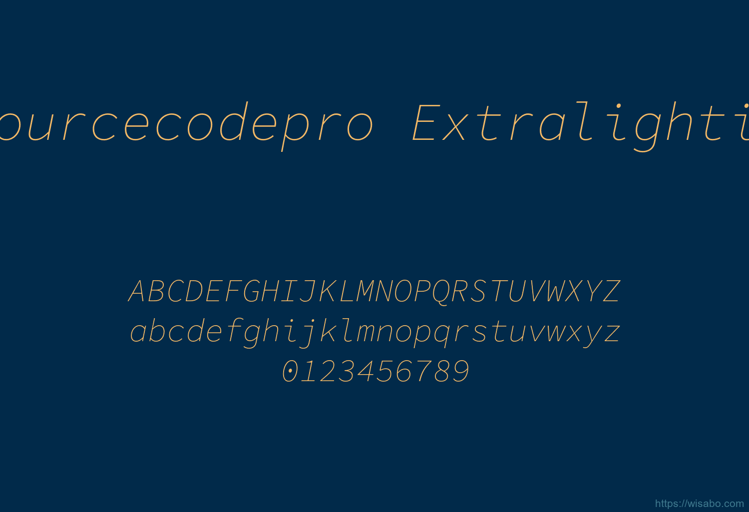 Sourcecodepro Extralightit Sourcecodepro Extralightit