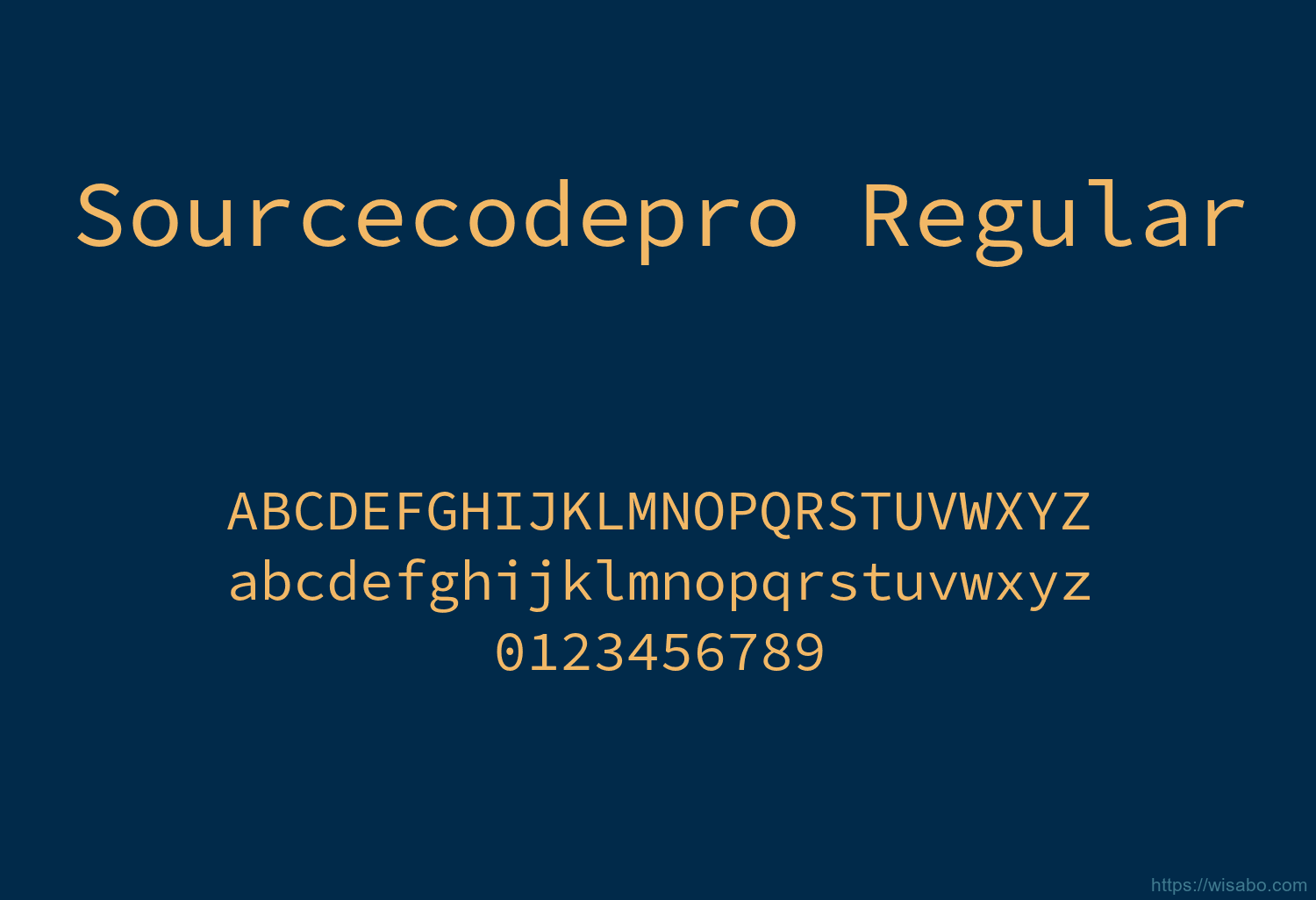 Sourcecodepro Regular Sourcecodepro Regular