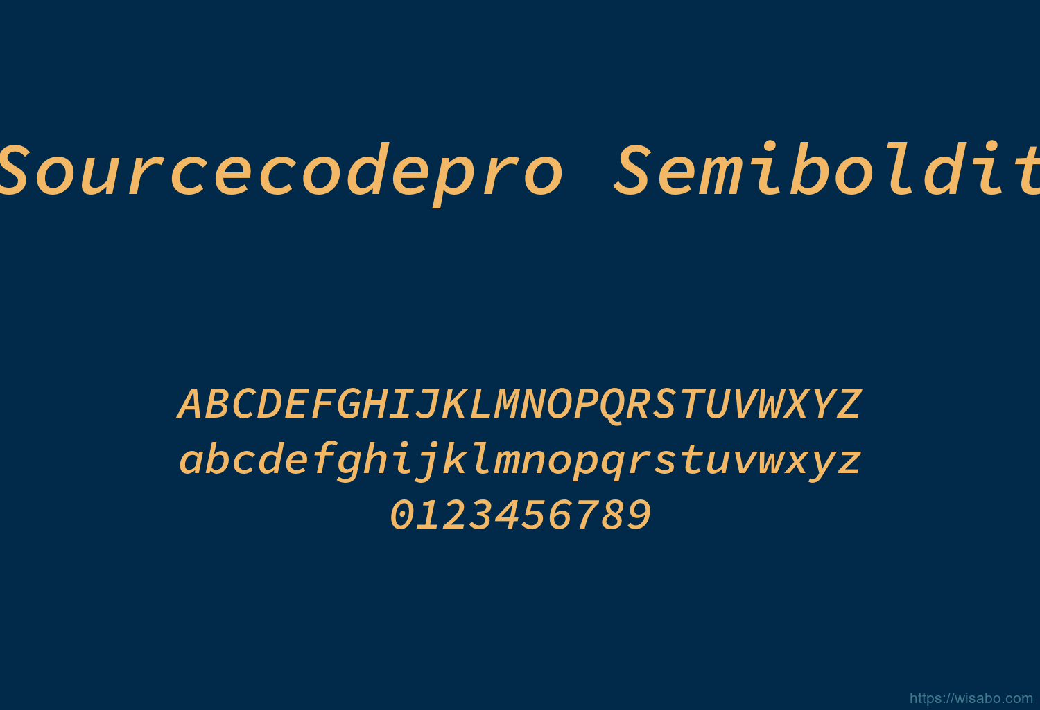 Sourcecodepro Semiboldit Sourcecodepro Semiboldit