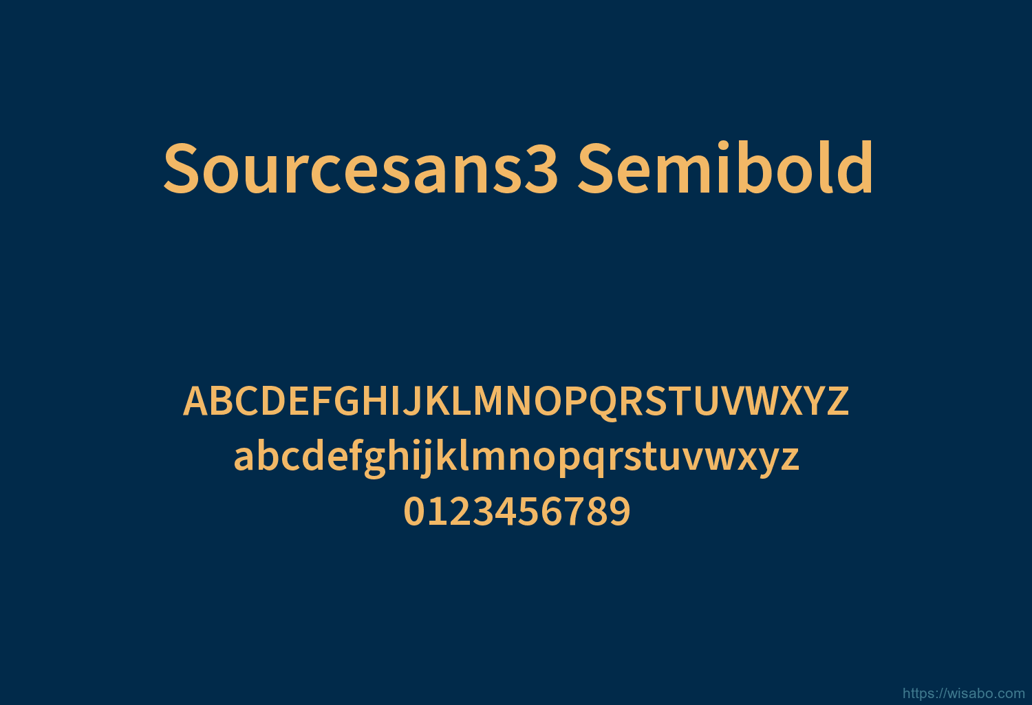 Sourcesans3 Semibold