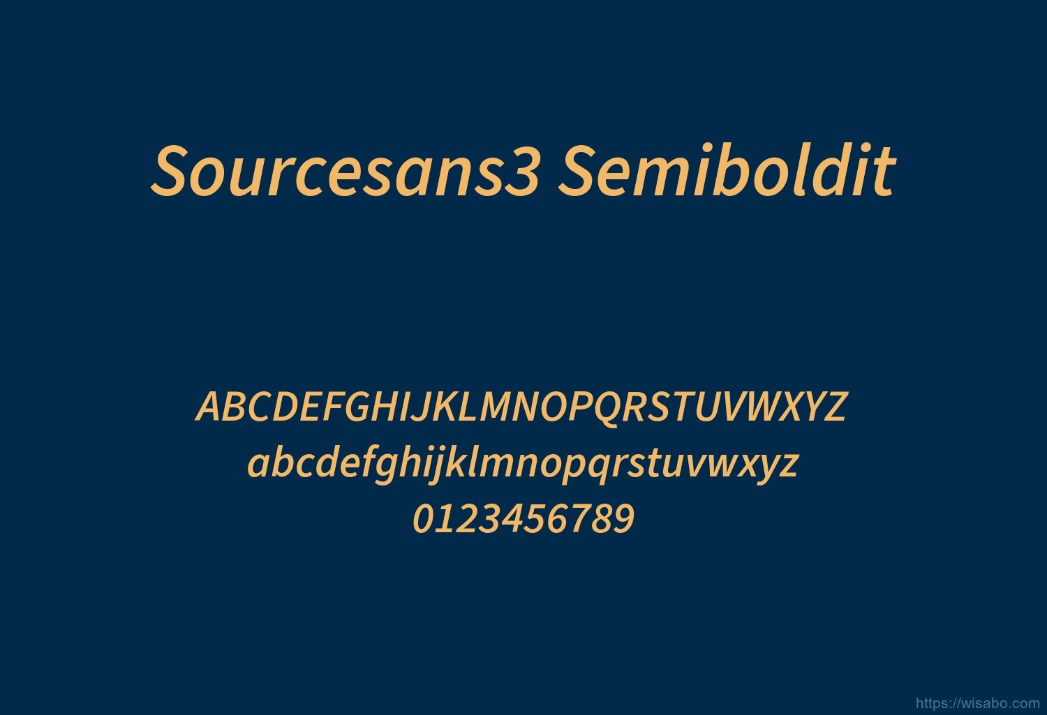 Sourcesans3 Semiboldit