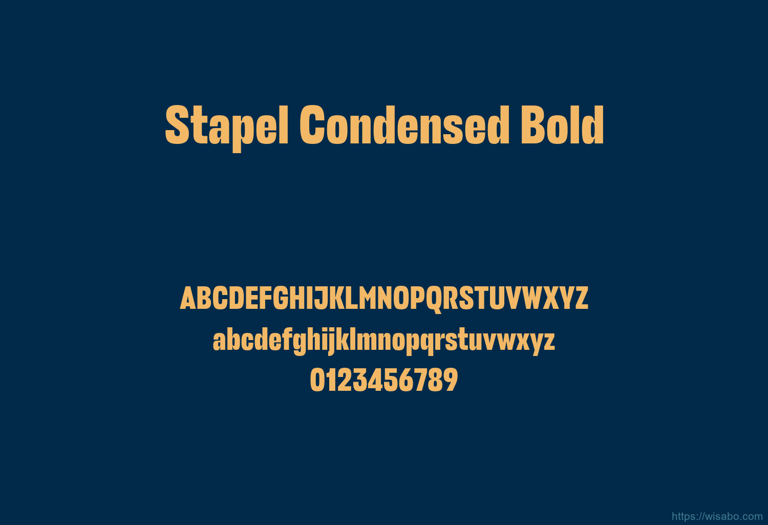 Stapel Condensed Bold