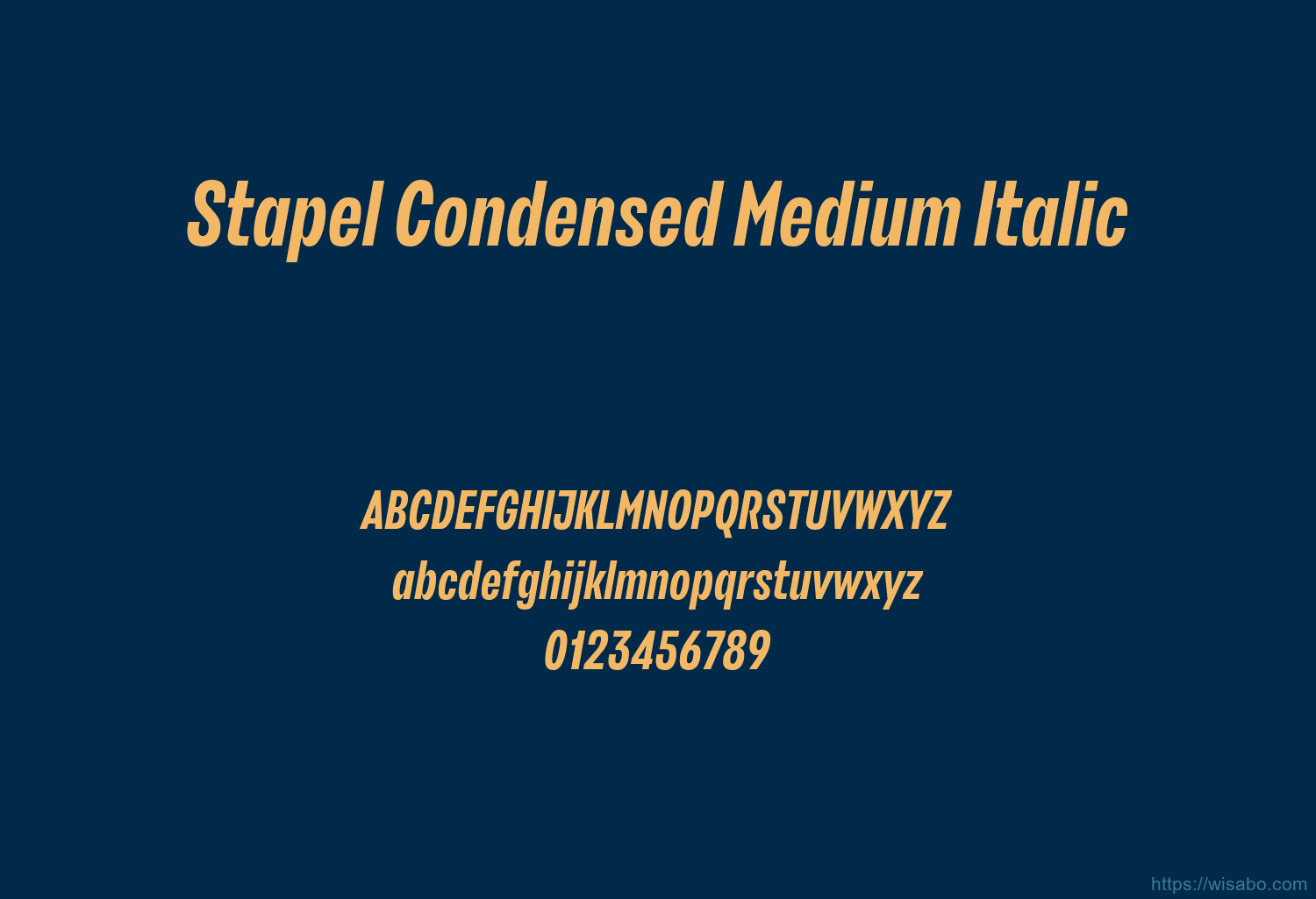 Stapel Condensed Medium Italic