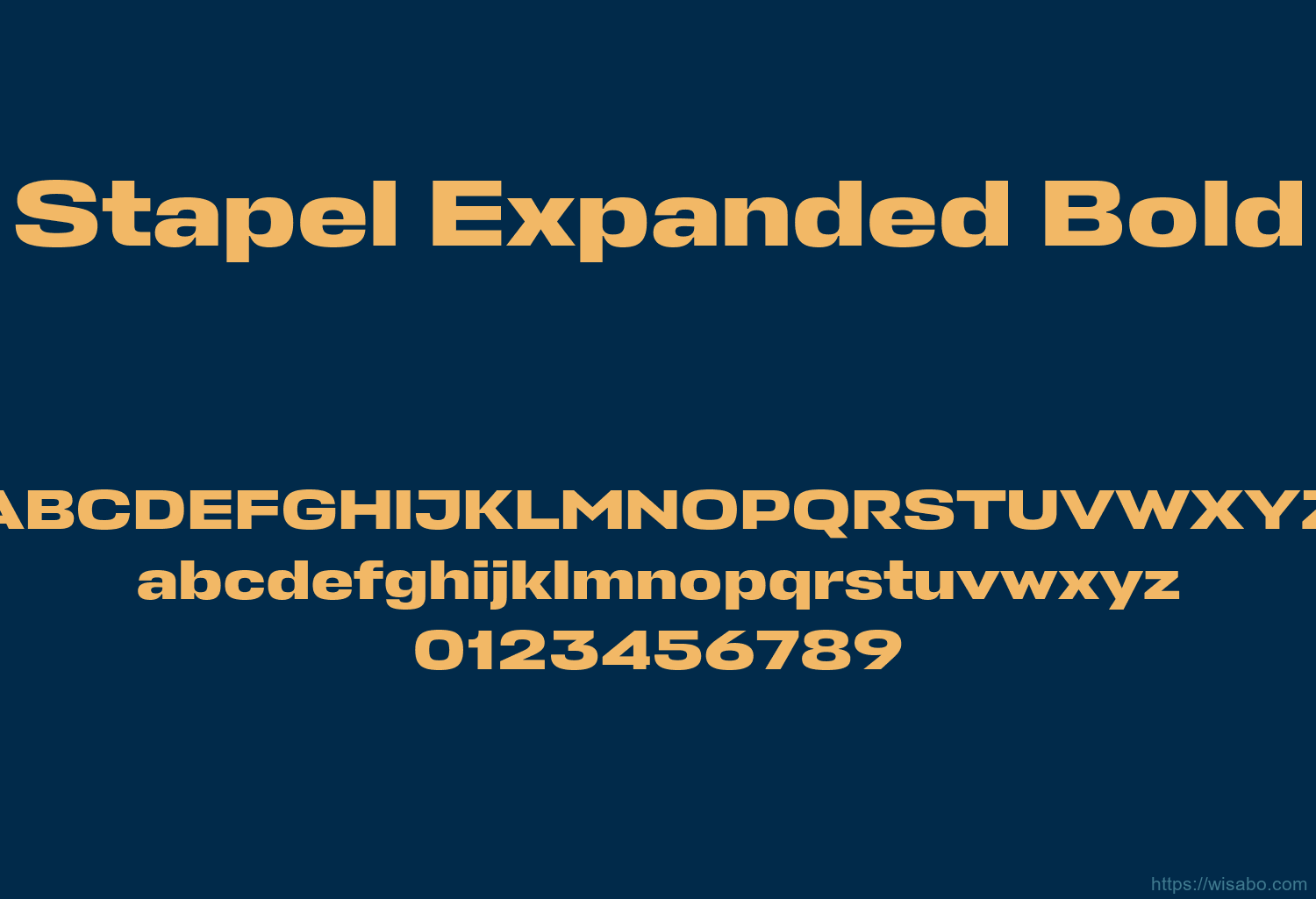 Stapel Expanded Bold
