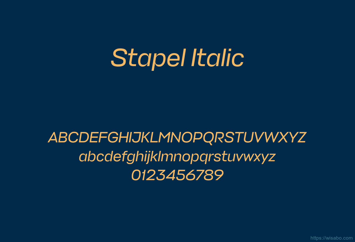 Stapel Italic