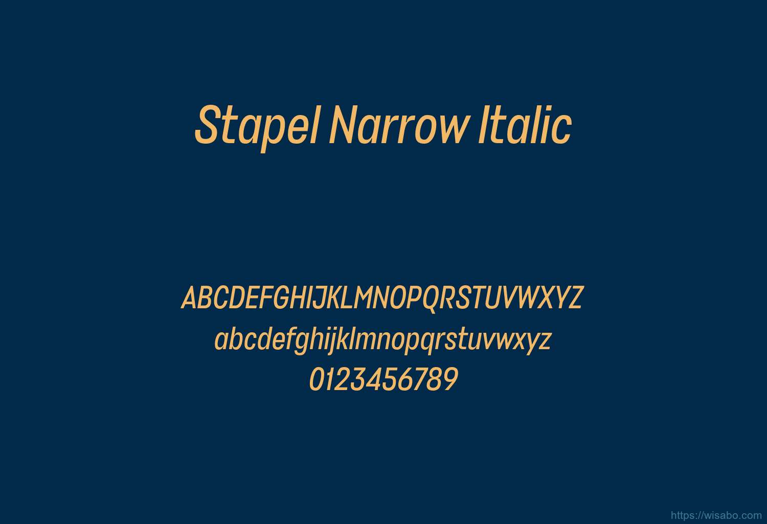 Stapel Narrow Italic