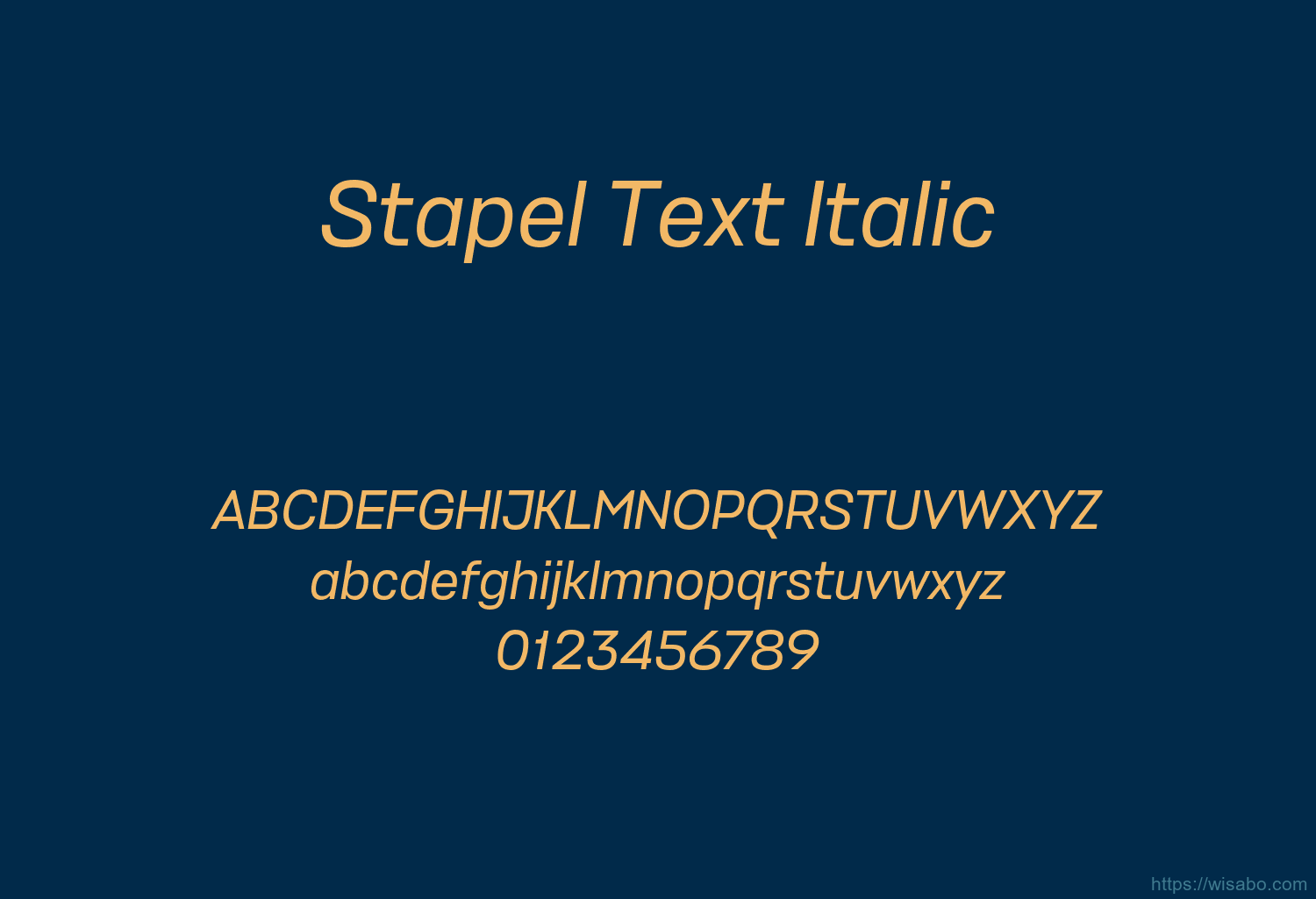 Stapel Text Italic