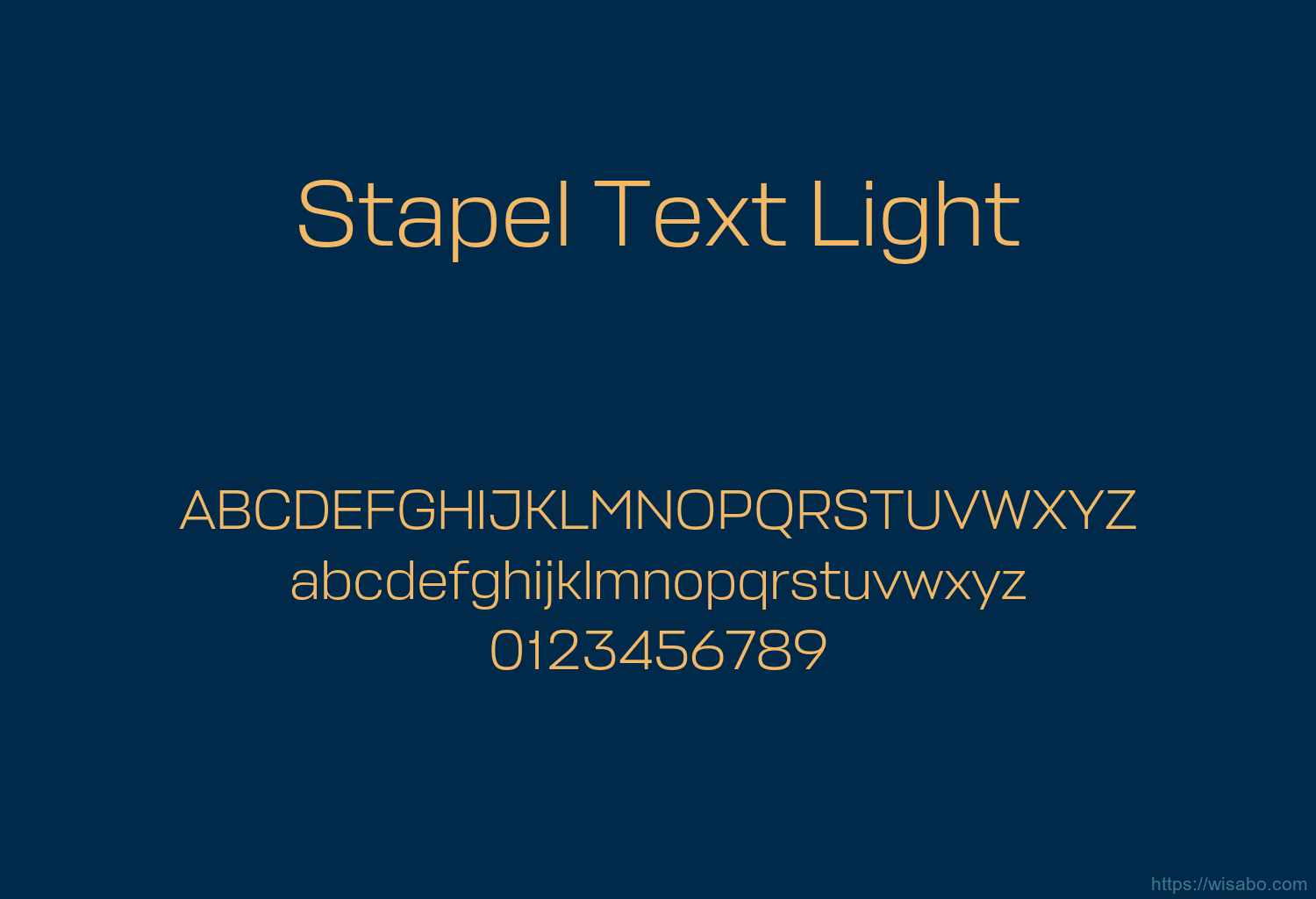 Stapel Text Light