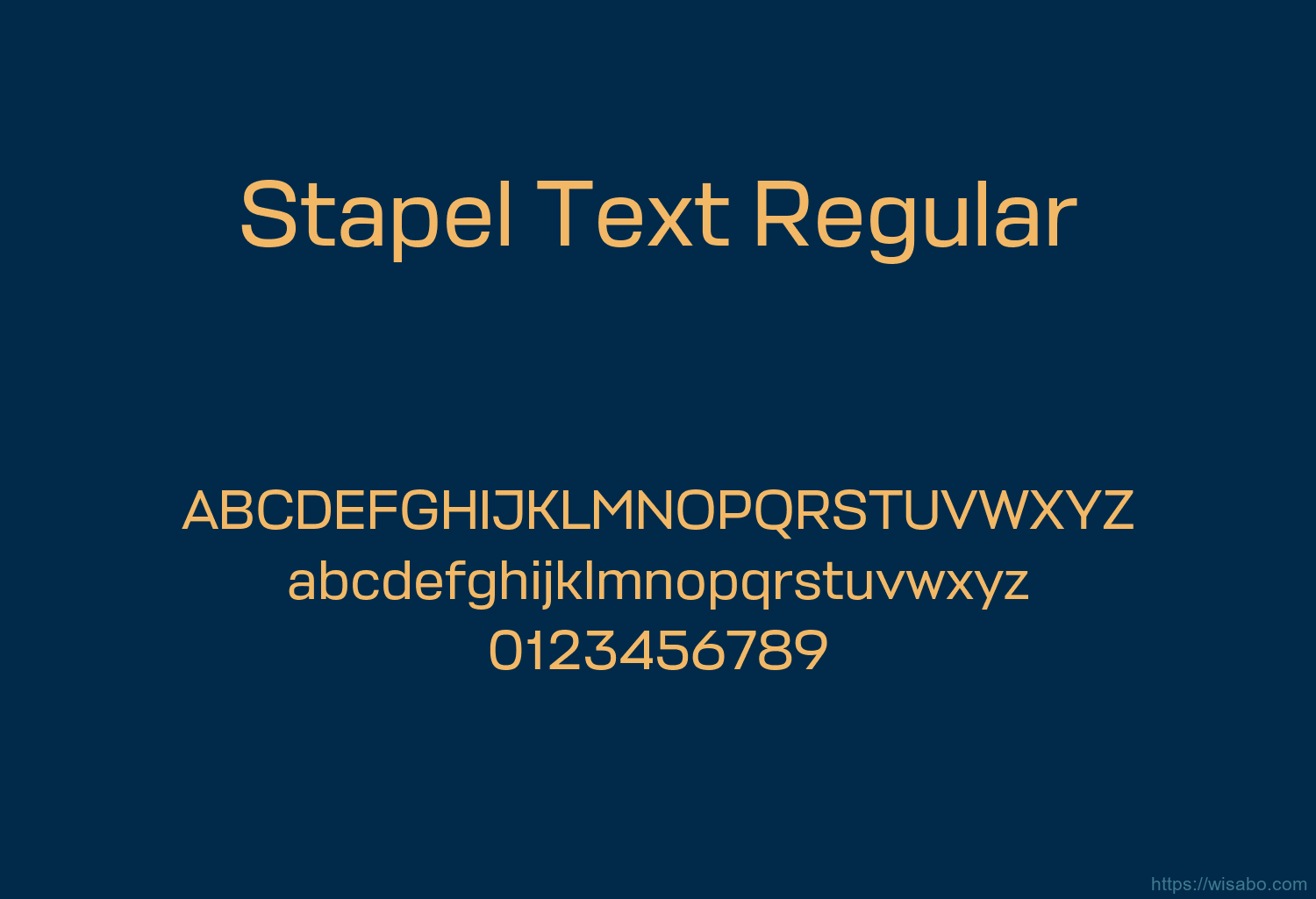 Stapel Text Regular