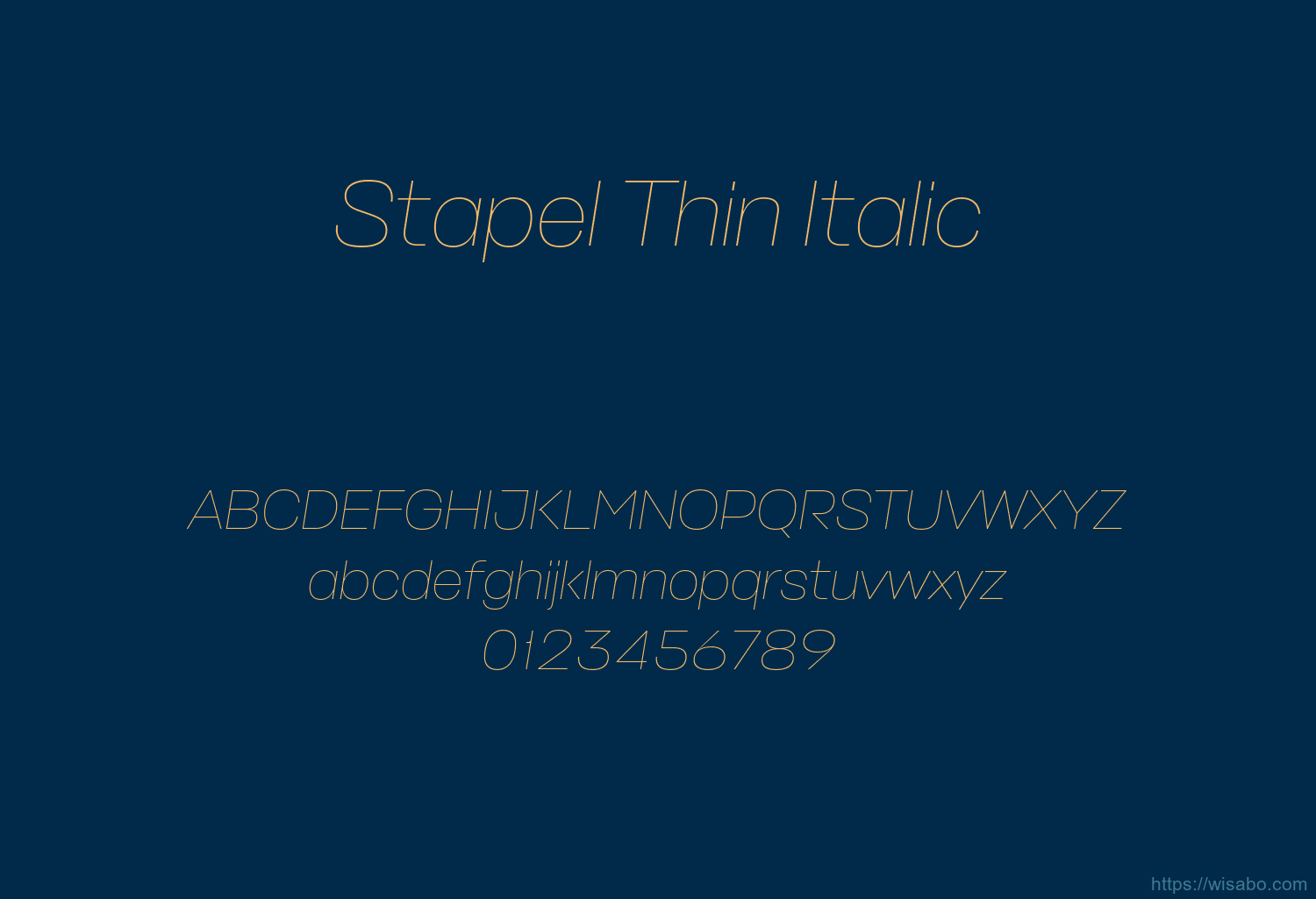 Stapel Thin Italic