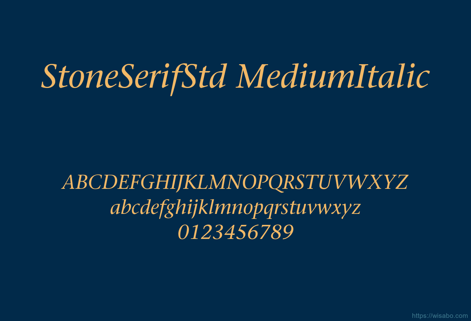 StoneSerifStd MediumItalic
