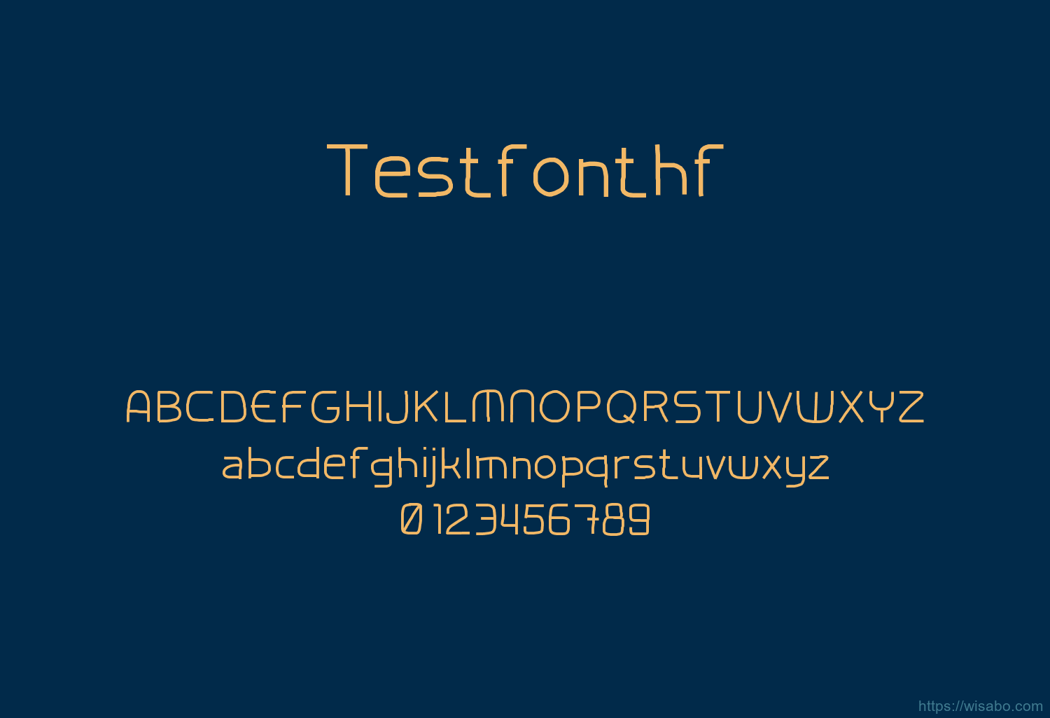 Testfonthf