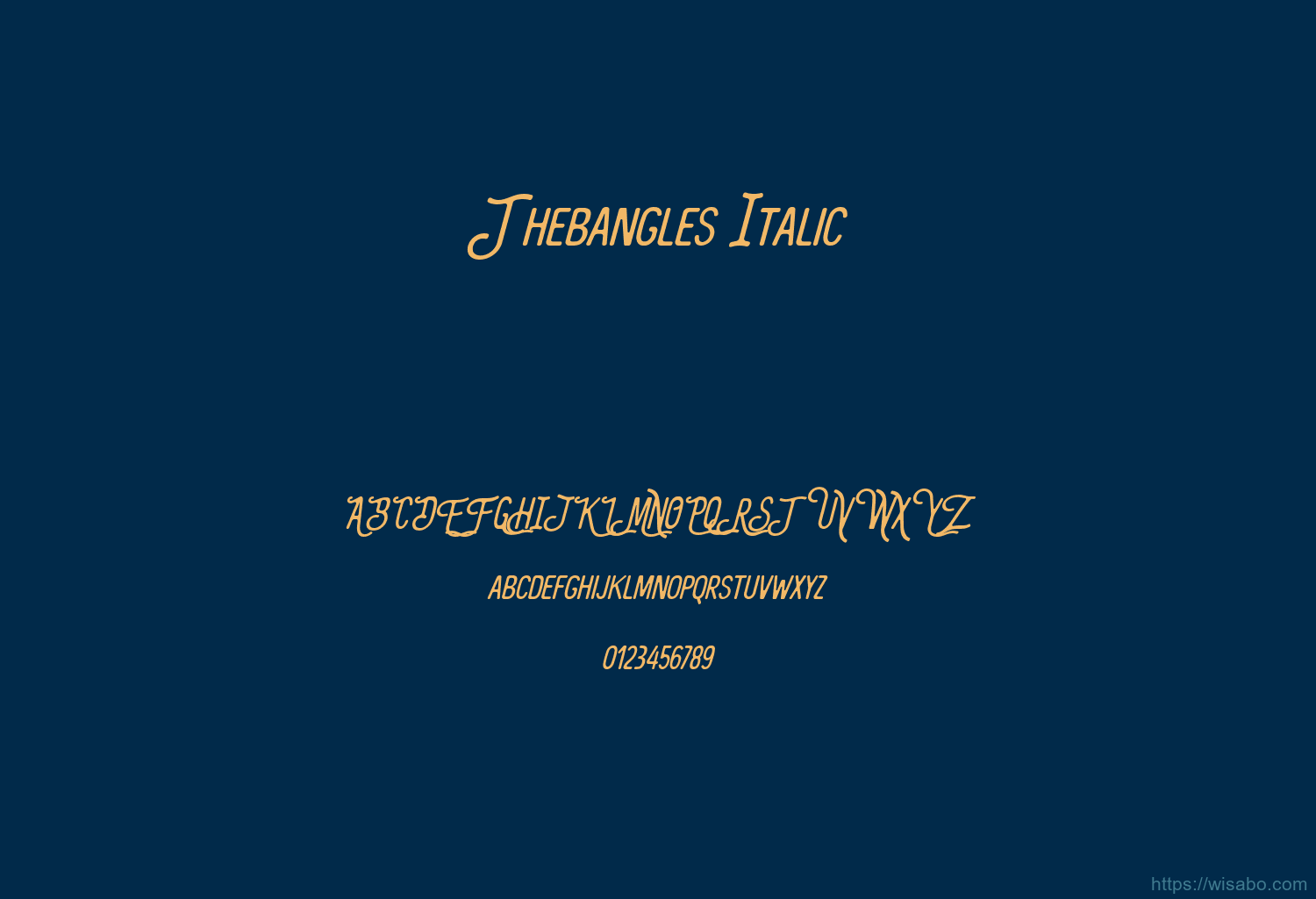 Thebangles Italic