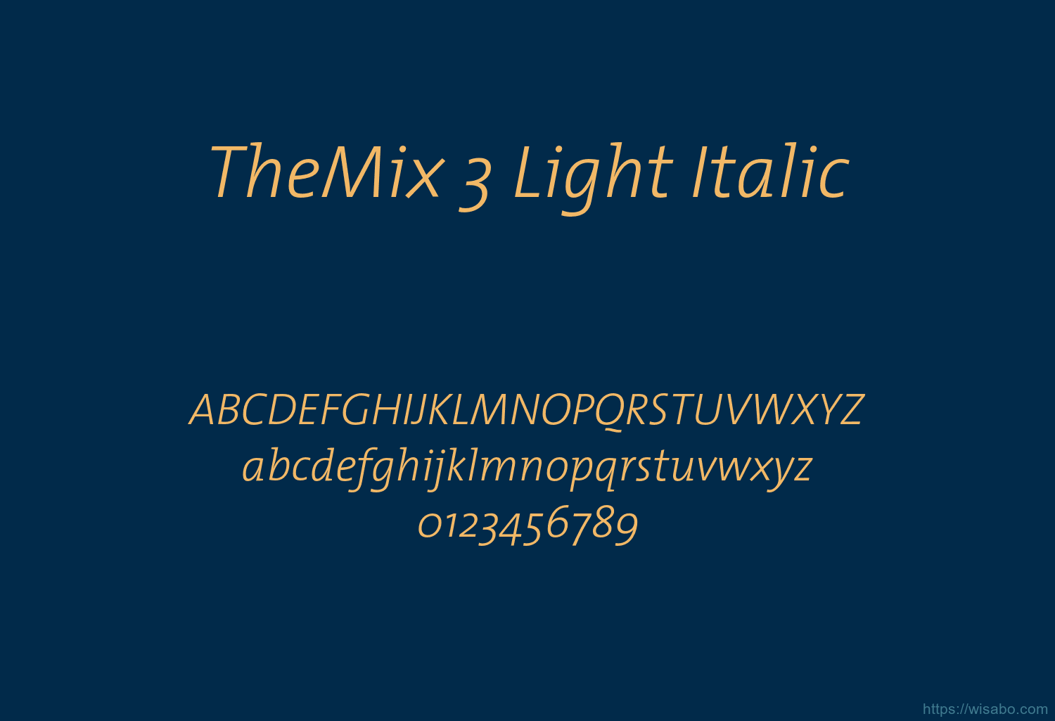 TheMix 3 Light Italic