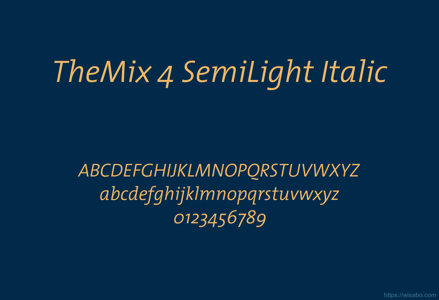 TheMix 4 SemiLight Italic