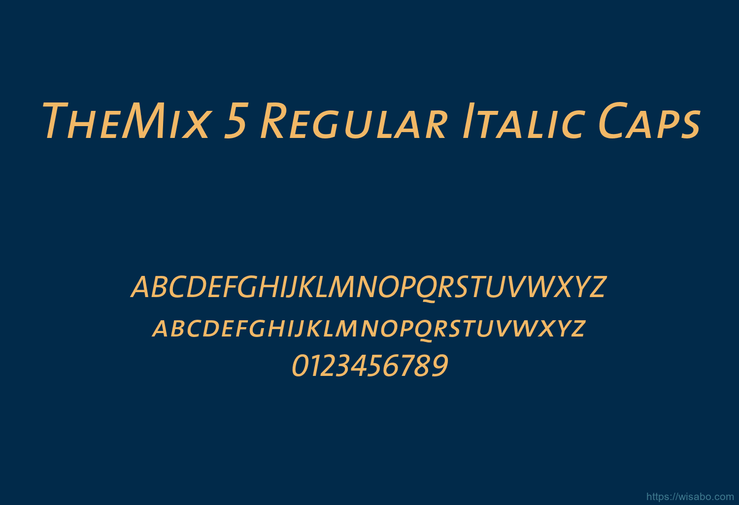 TheMix 5 Regular Italic Caps
