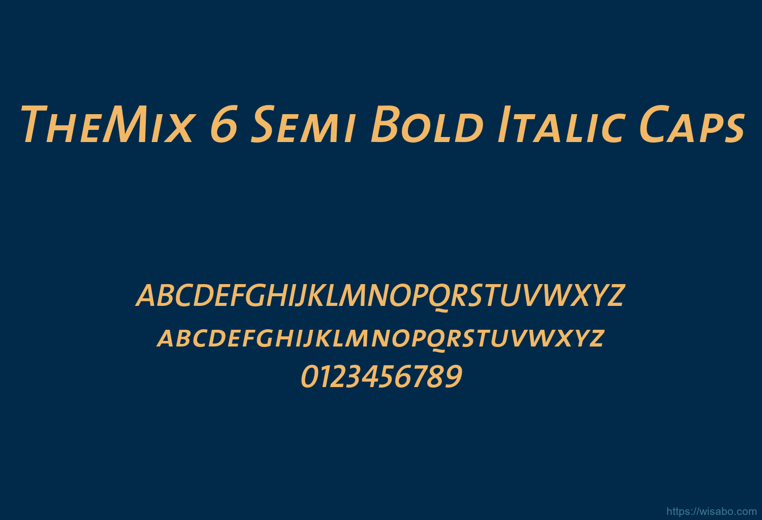 TheMix 6 Semi Bold Italic Caps