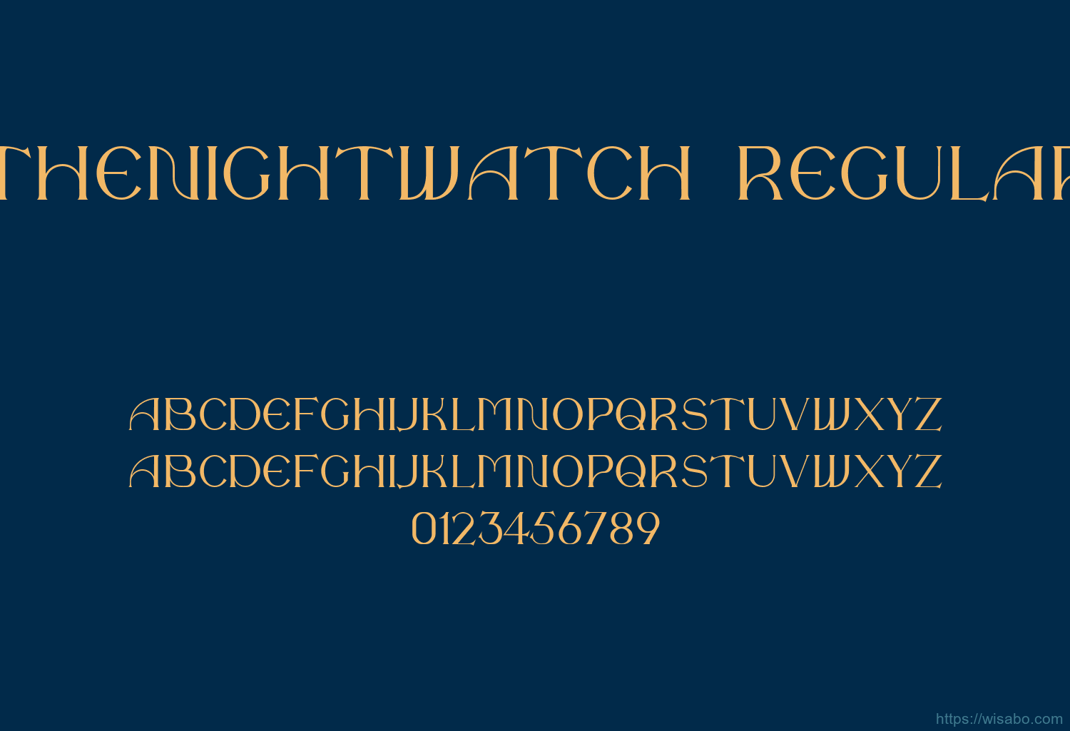 Thenightwatch Regular Font Free Download [ttf - otf] | Wisabo Fonts
