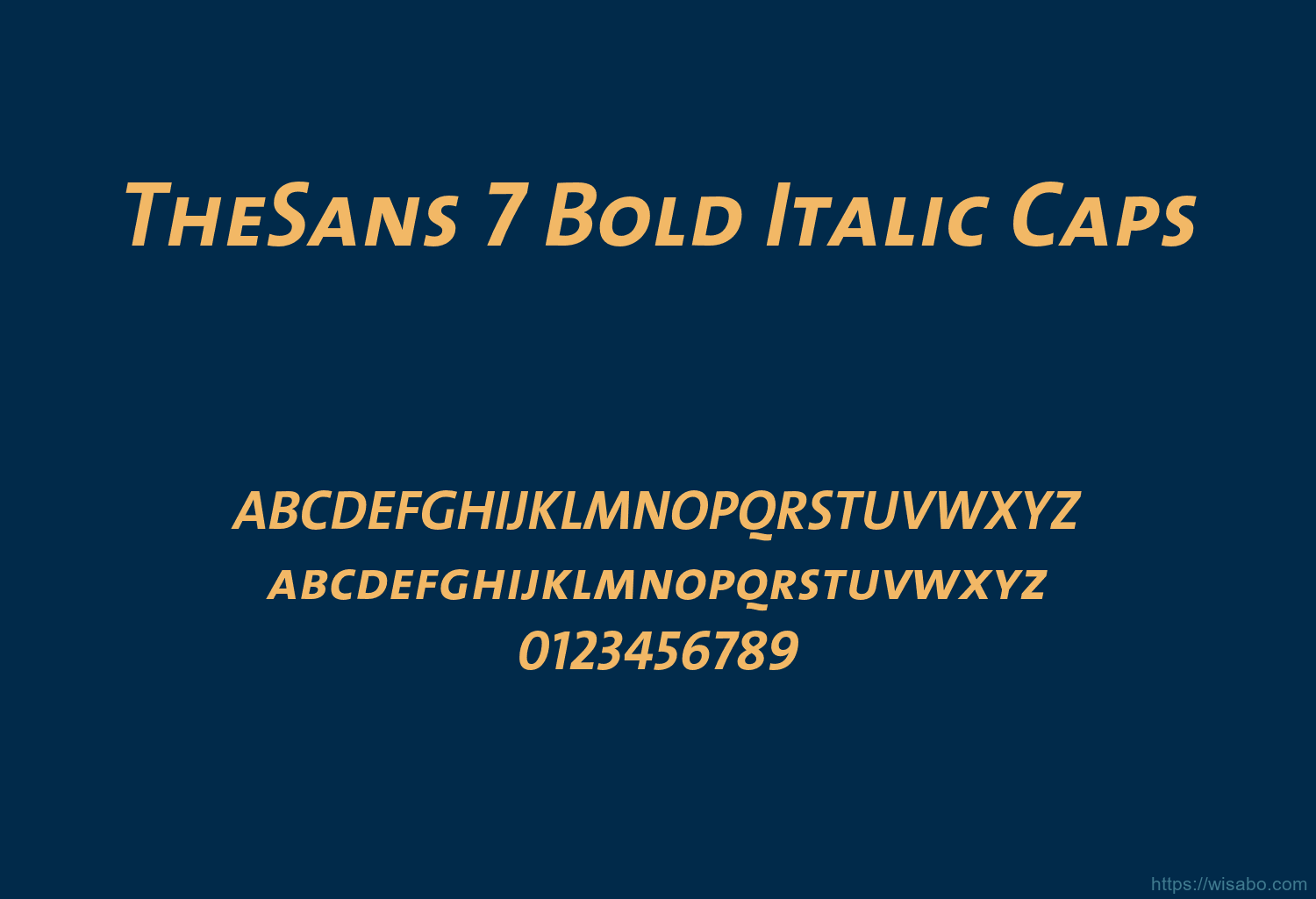 TheSans 7 Bold Italic Caps