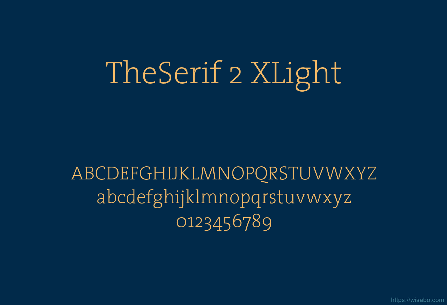 TheSerif 2 XLight