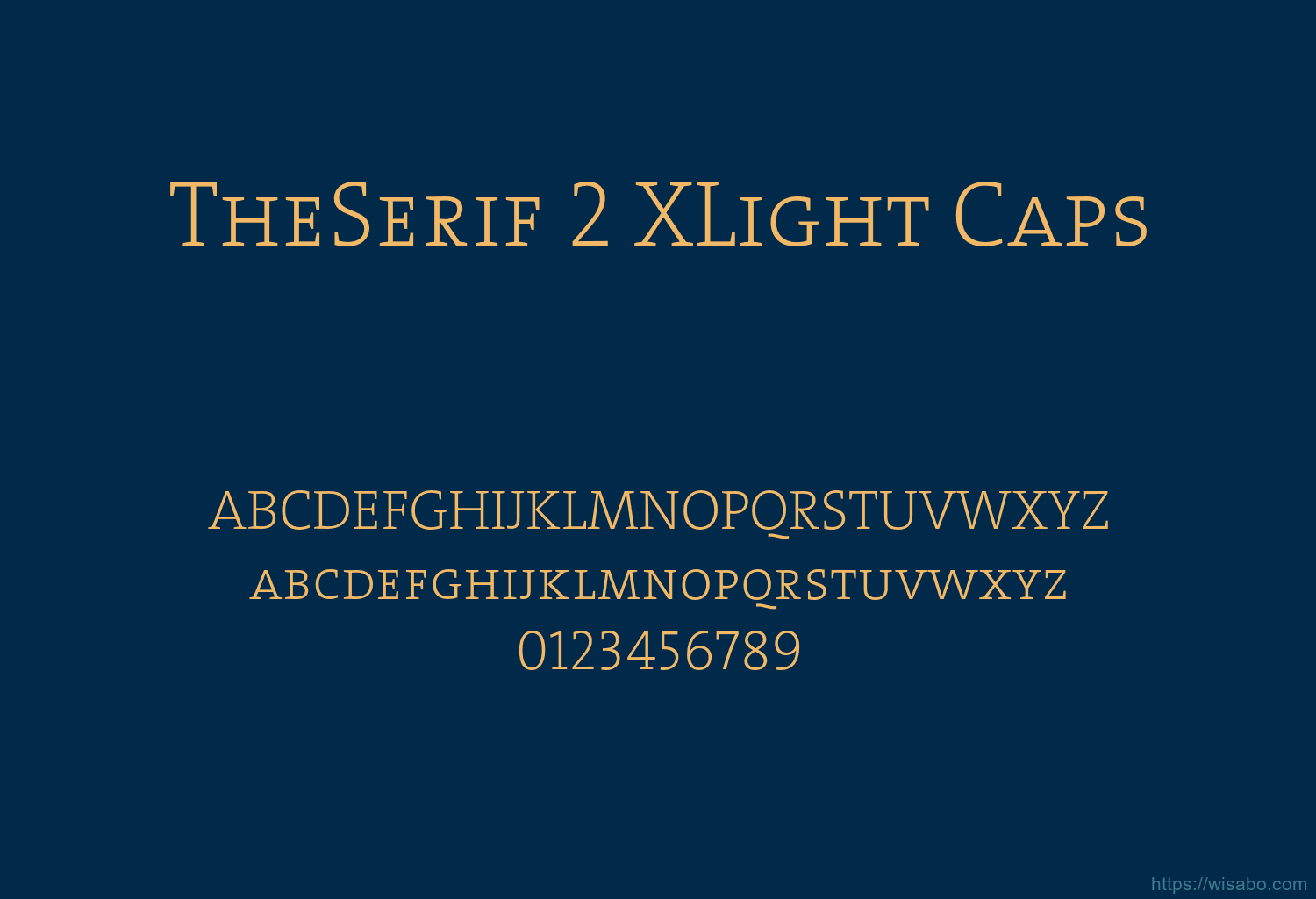 TheSerif 2 XLight Caps