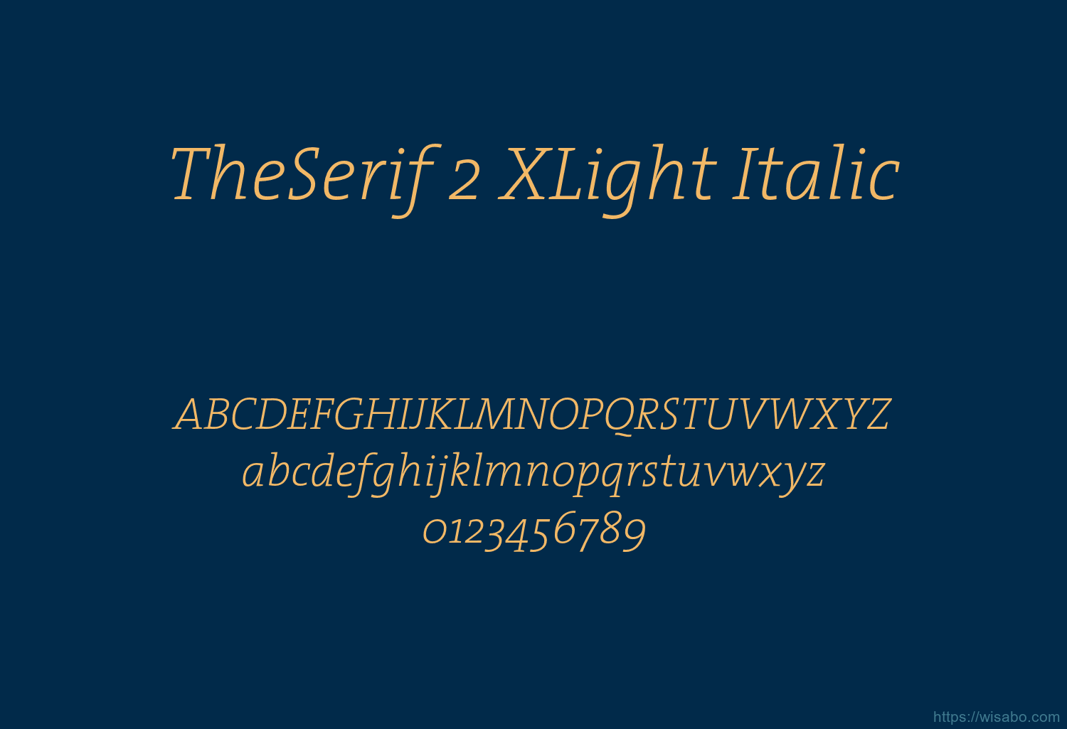 TheSerif 2 XLight Italic