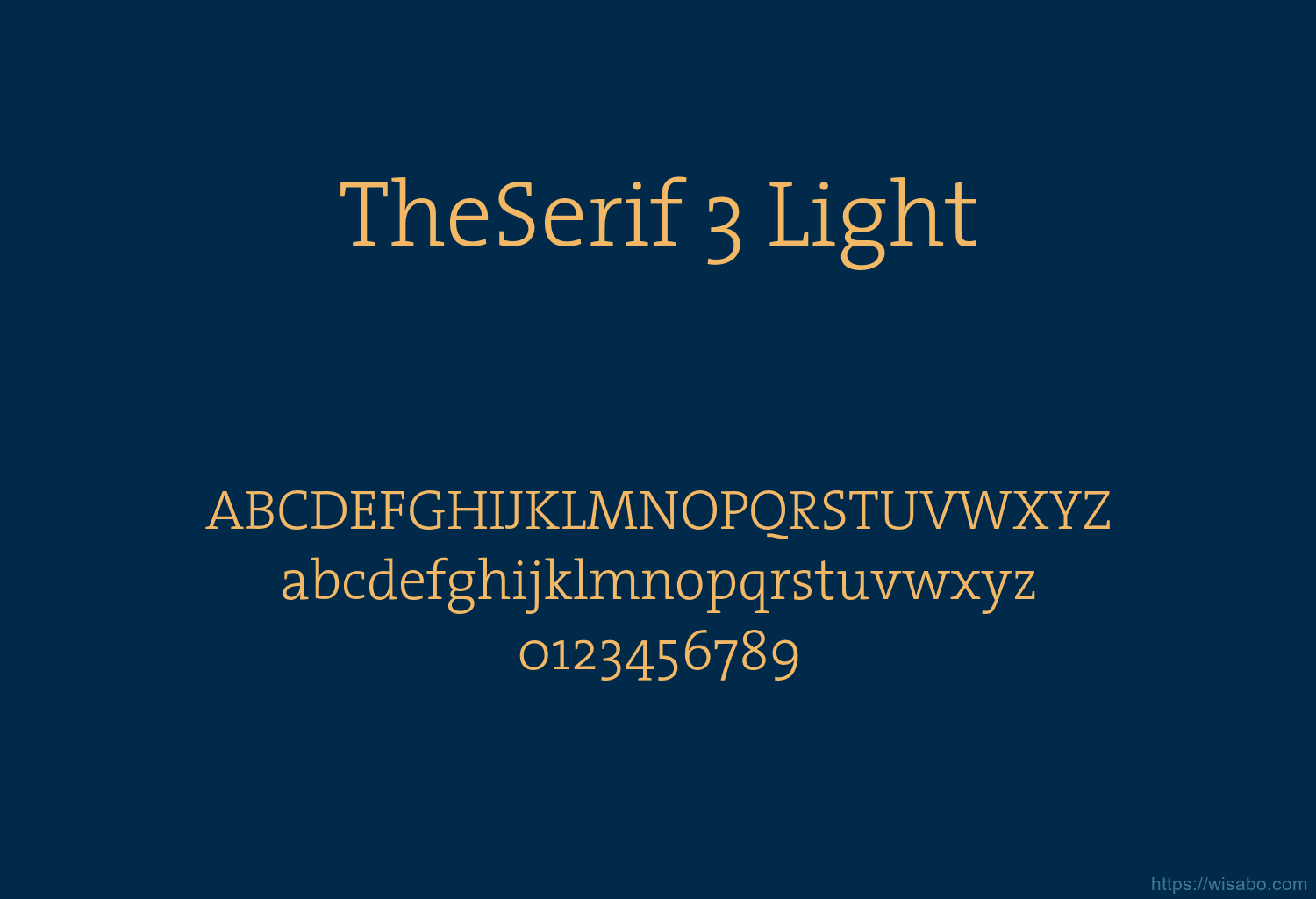 TheSerif 3 Light