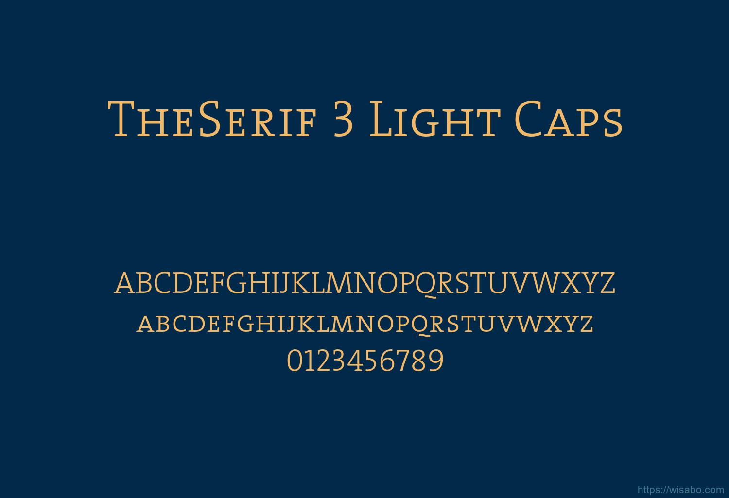 TheSerif 3 Light Caps