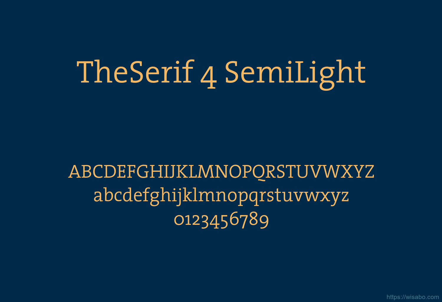 TheSerif 4 SemiLight