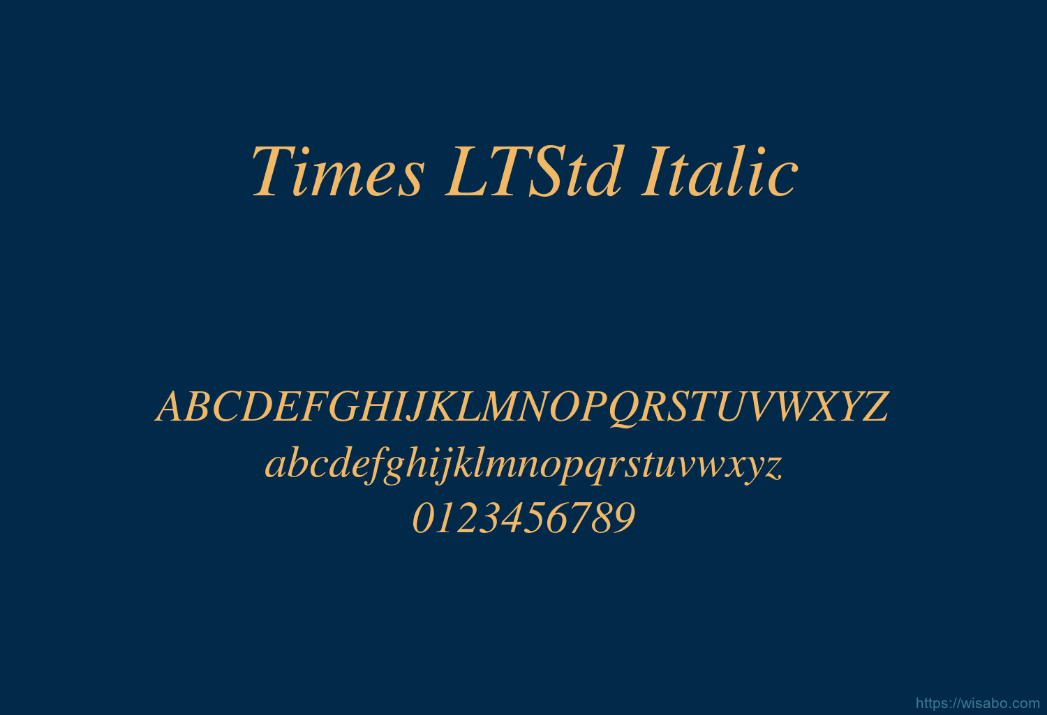 Times LTStd Italic