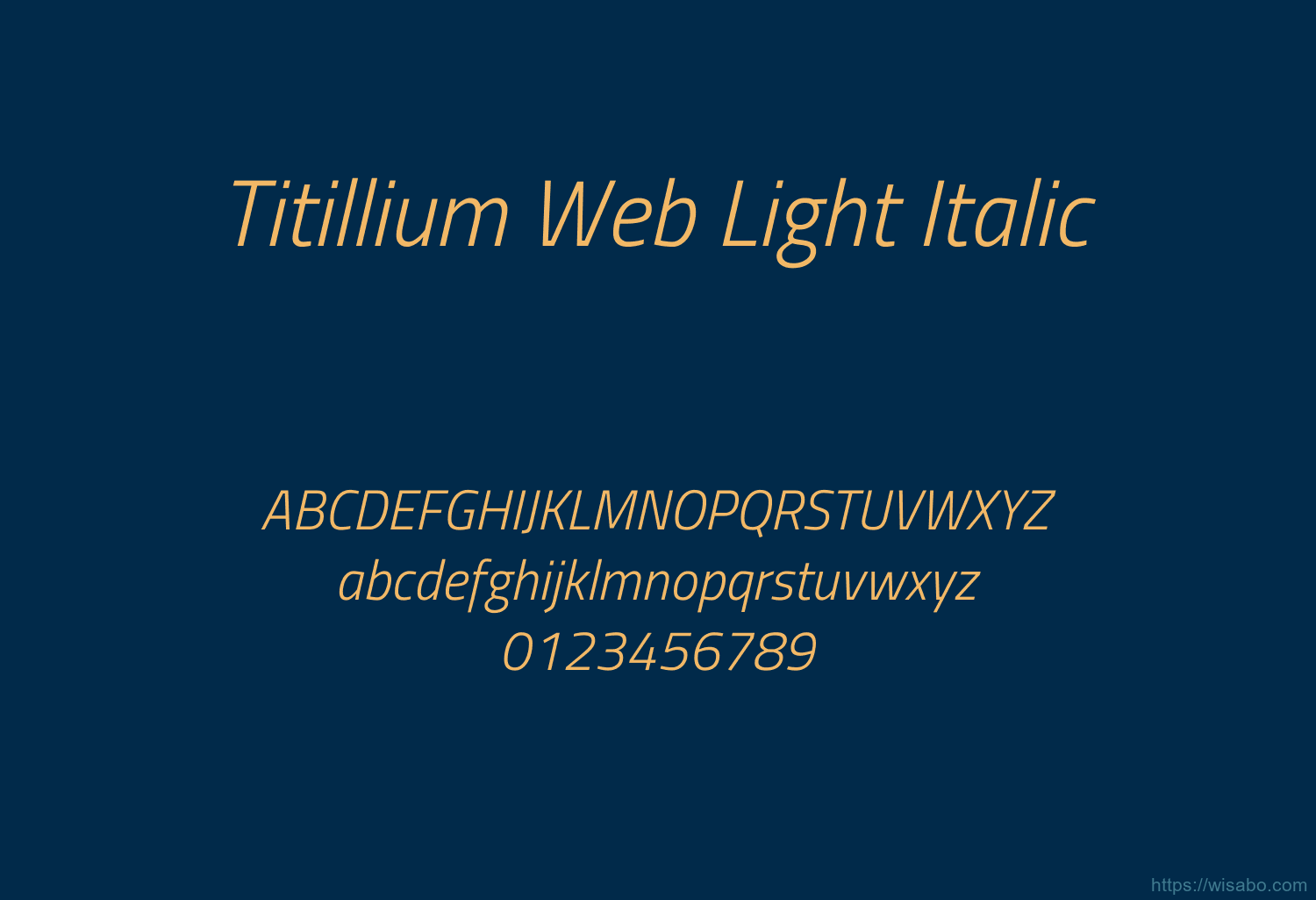 Titillium Web Light Italic