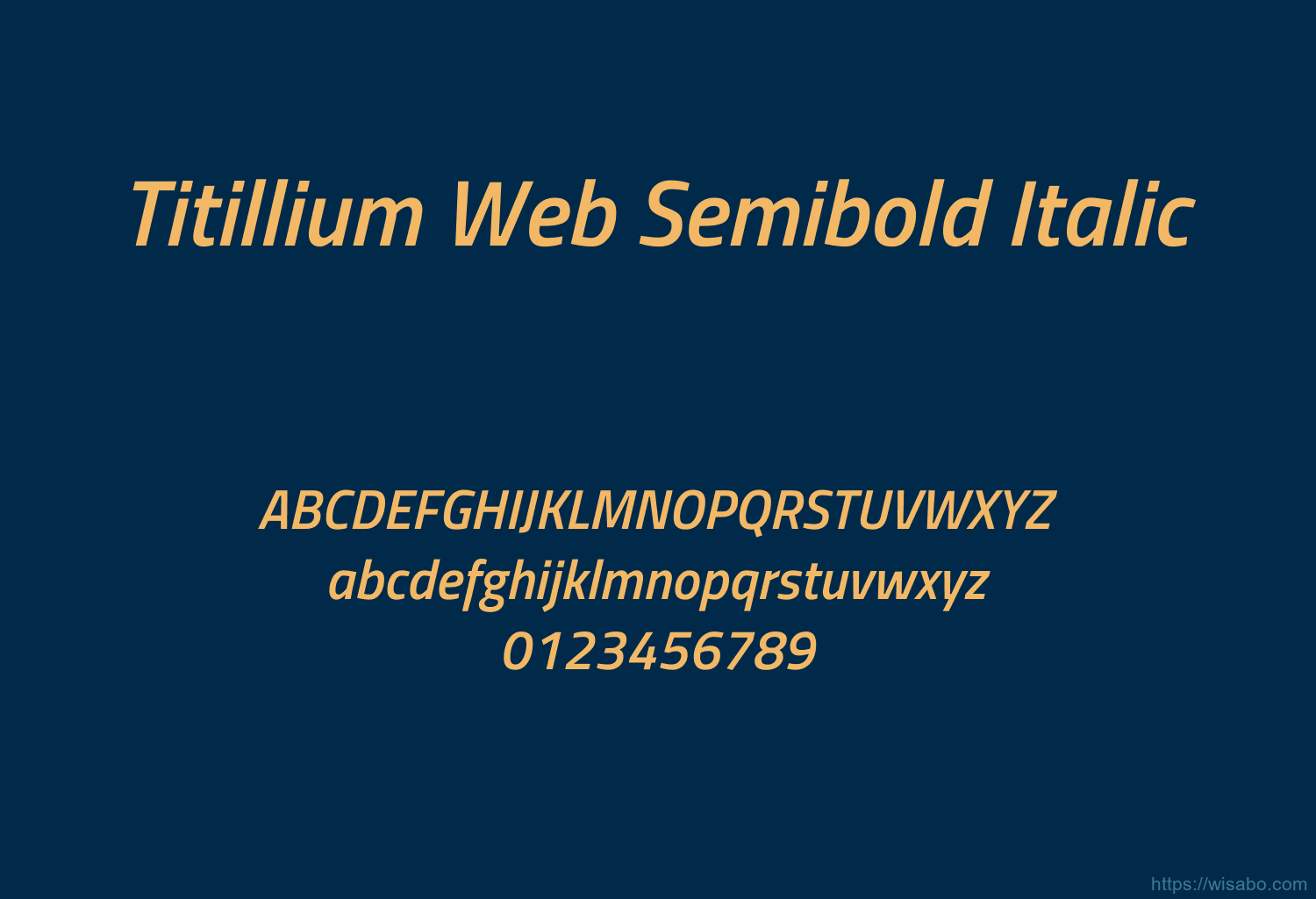 Titillium Web Semibold Italic